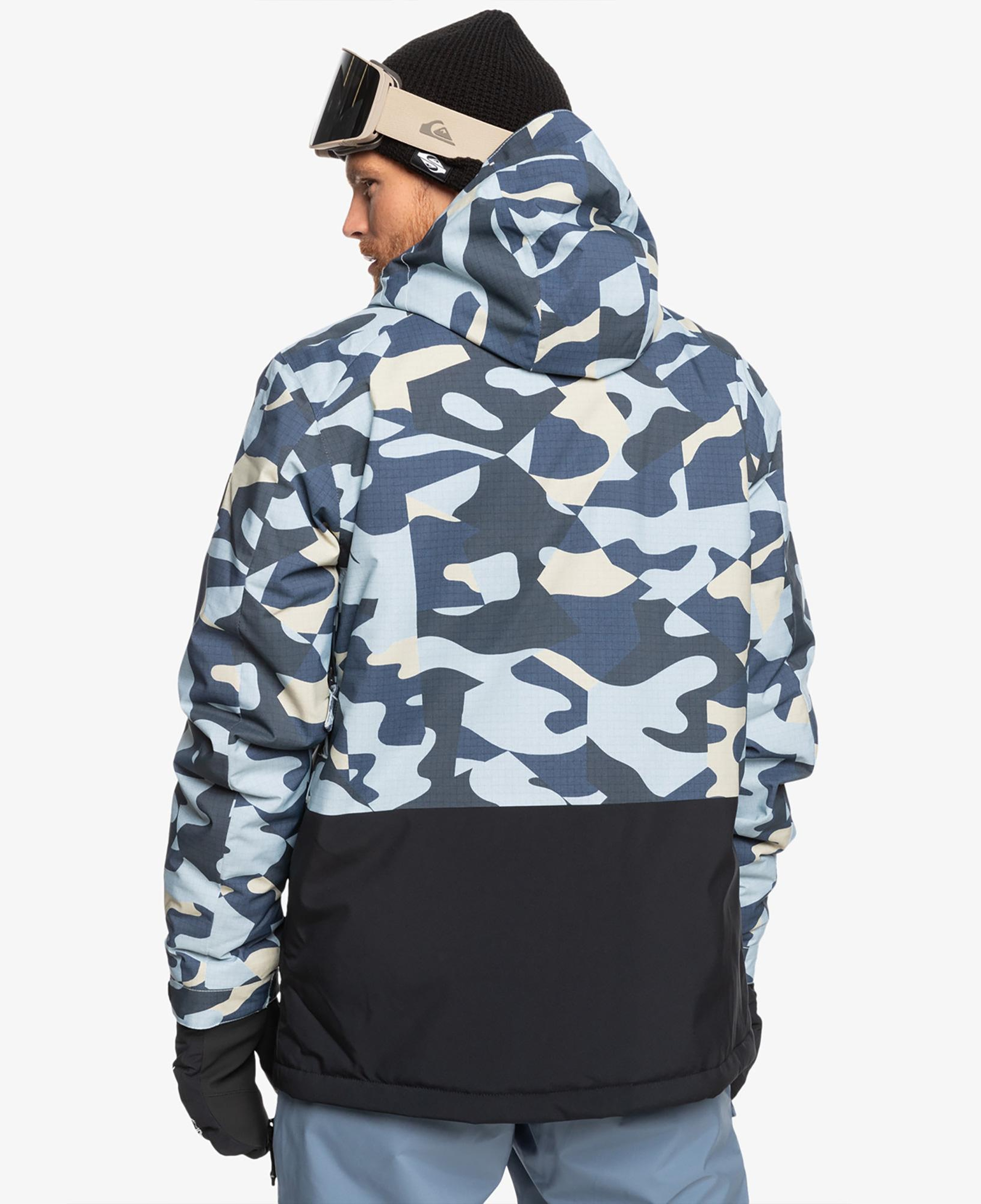 Quiksilver Mission Printed JK Erkek Renkli Kayak Montu