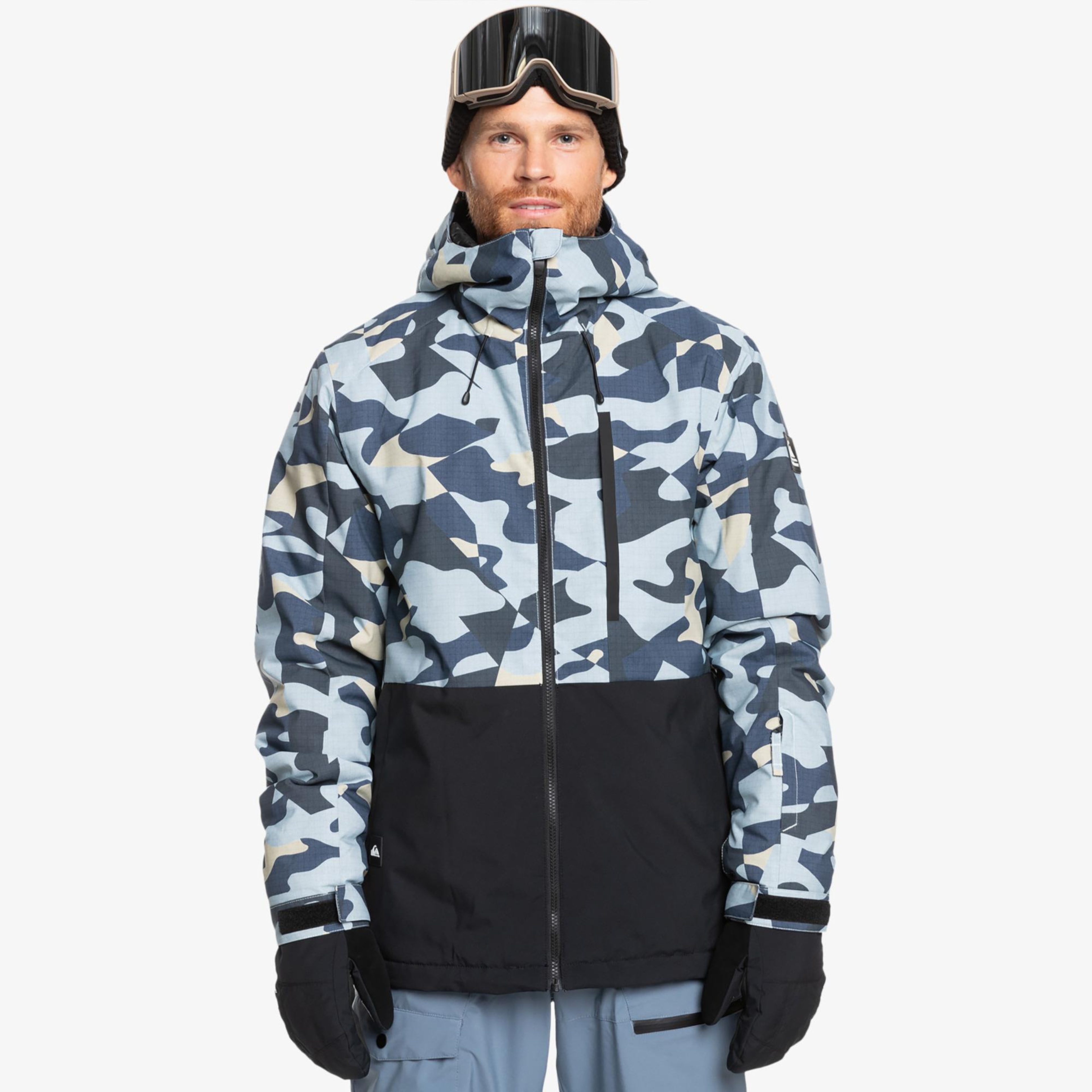 Quiksilver Mission Printed JK Erkek Renkli Kayak Montu