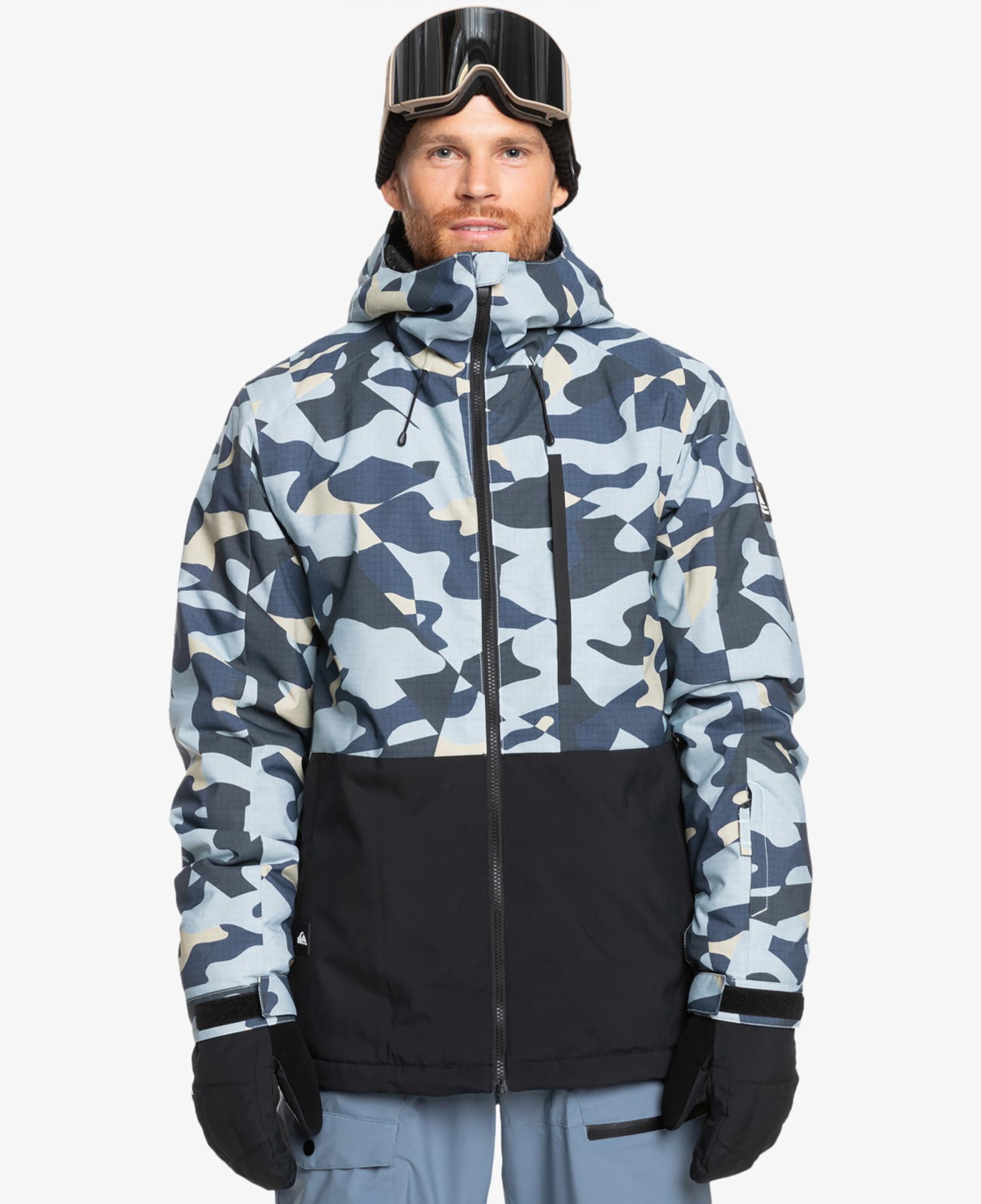 Quiksilver Mission Printed JK Erkek Renkli Kayak Montu