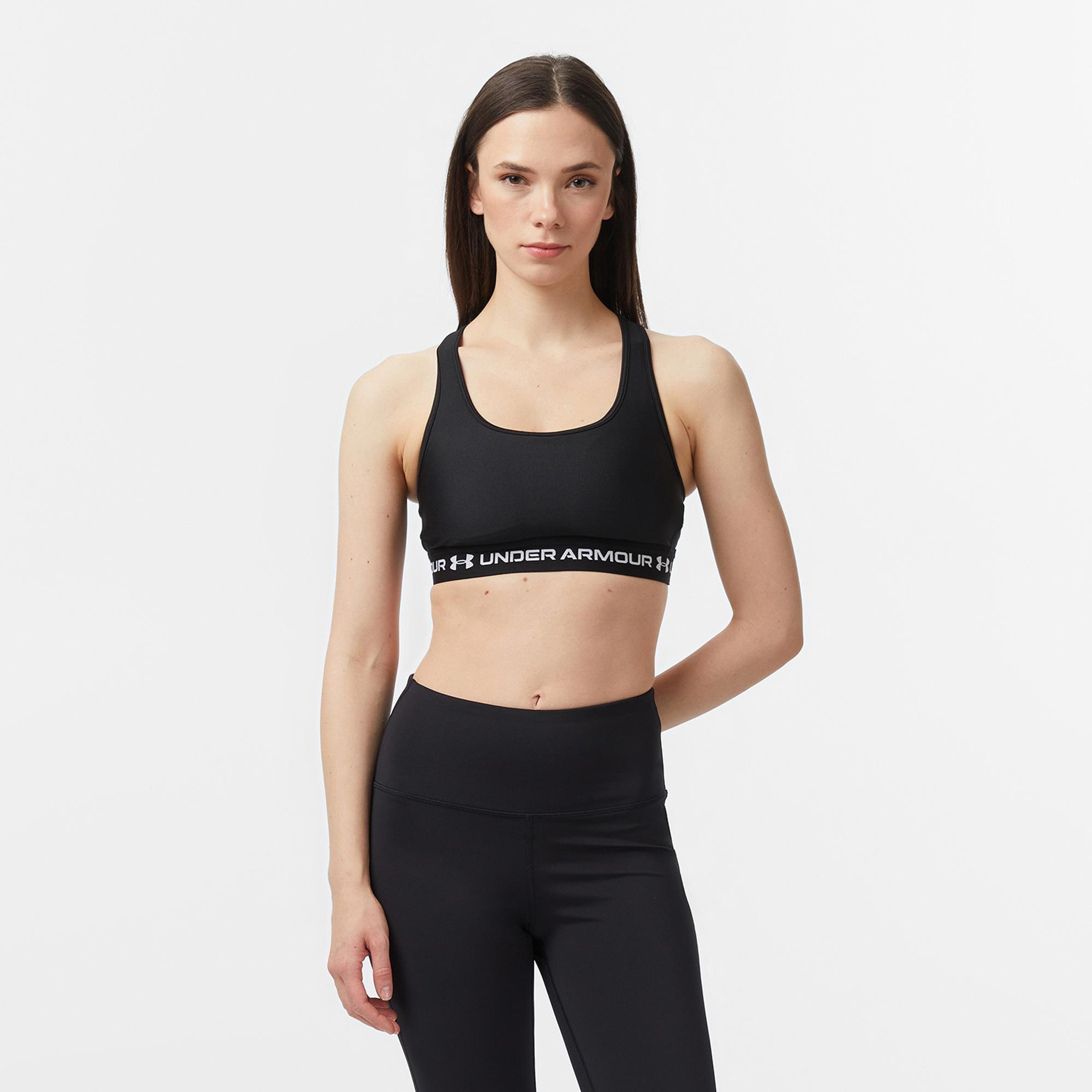Under Armour Crossback Mid Kadın Siyah Antrenman Bra