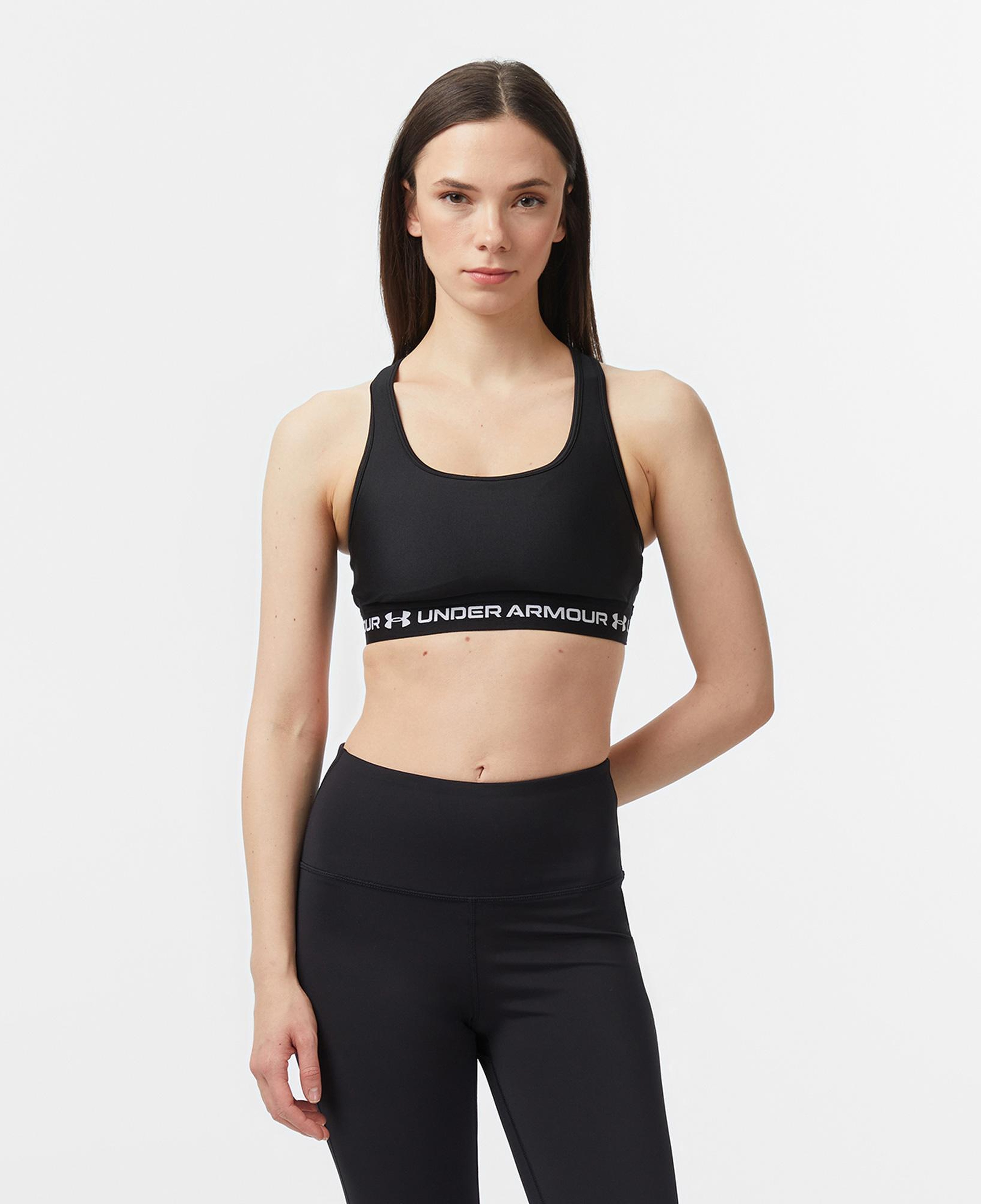 Under Armour Crossback Mid Kadın Siyah Antrenman Bra