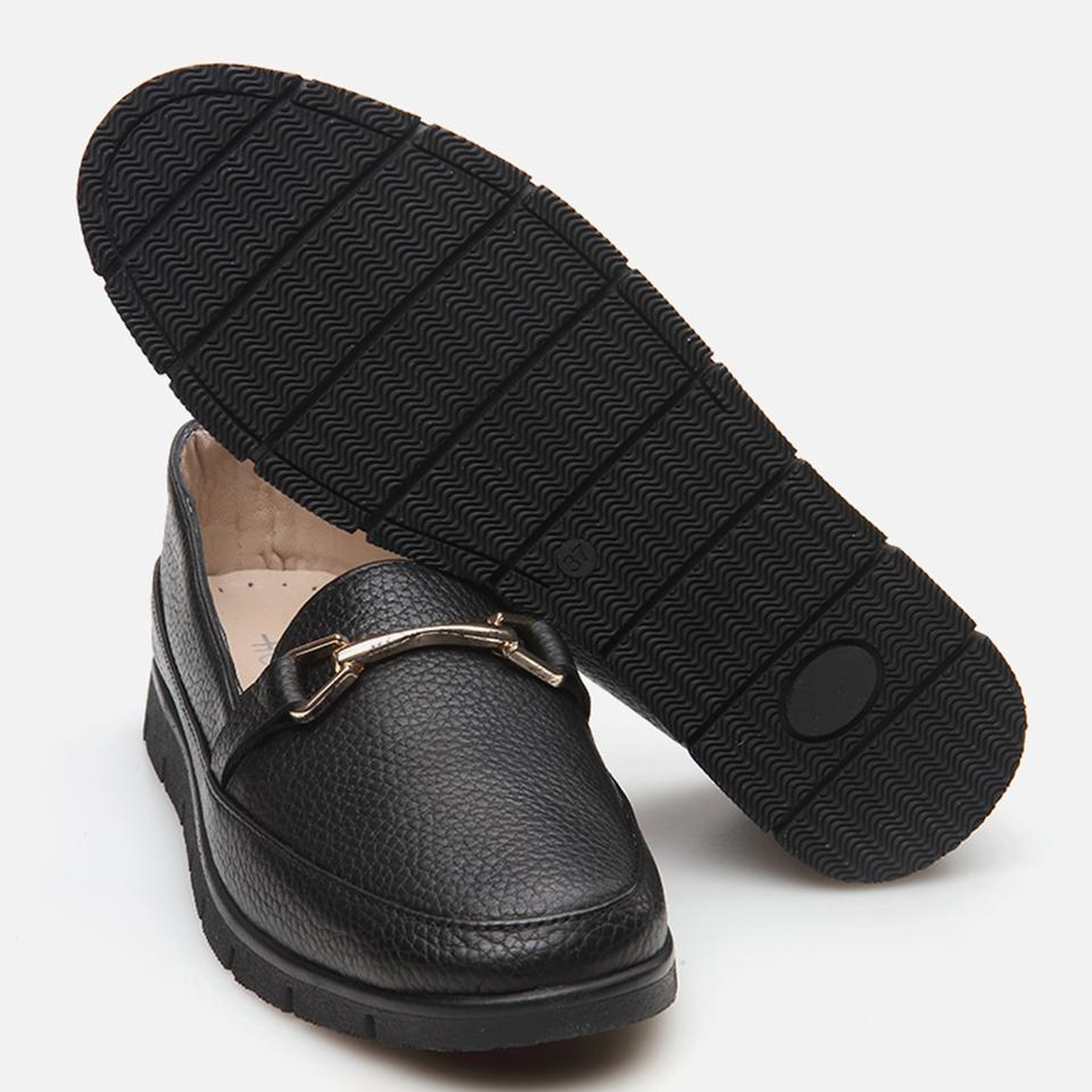Kadın Deri Siyah Loafer