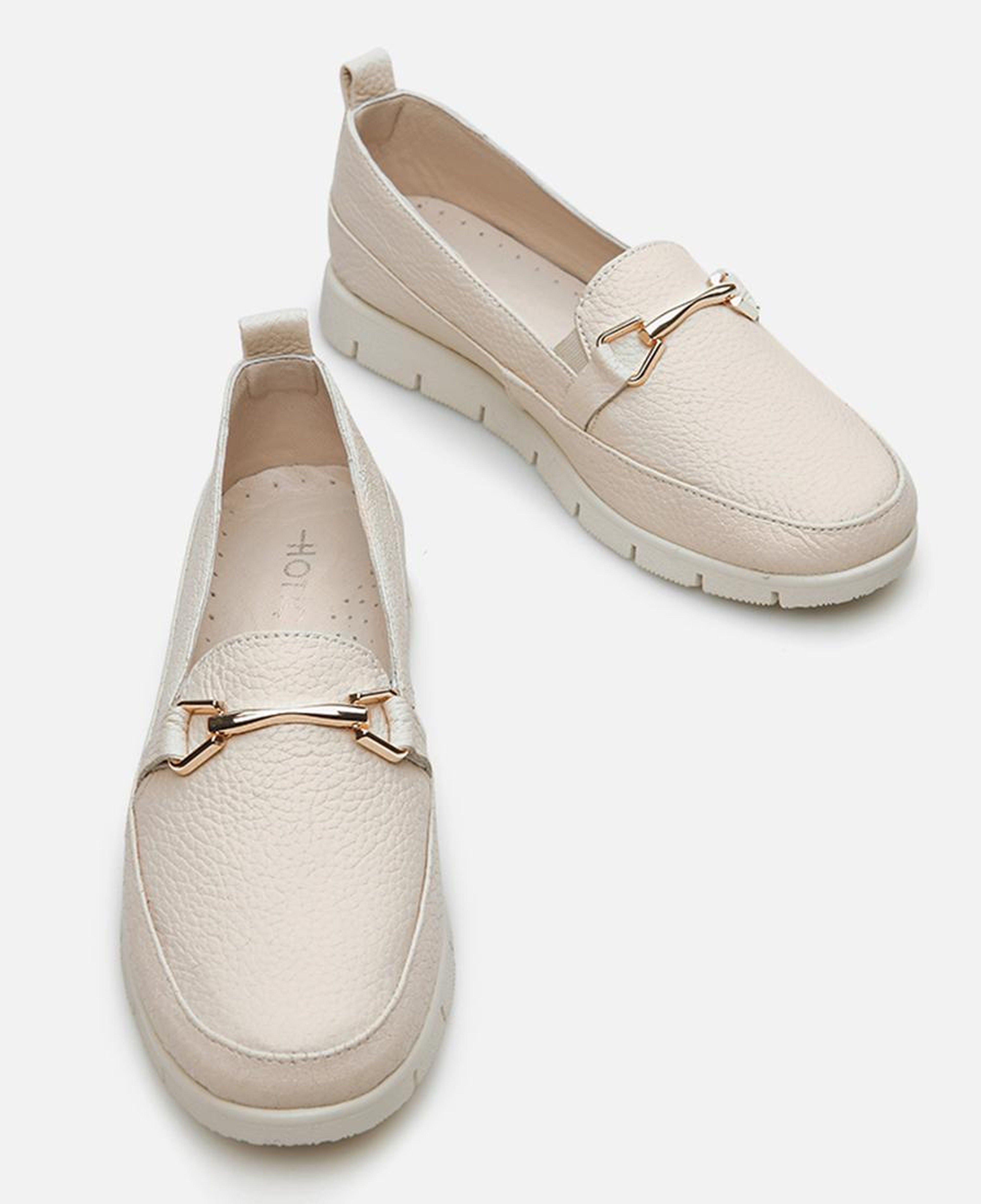 Kadın Deri Bej Loafer