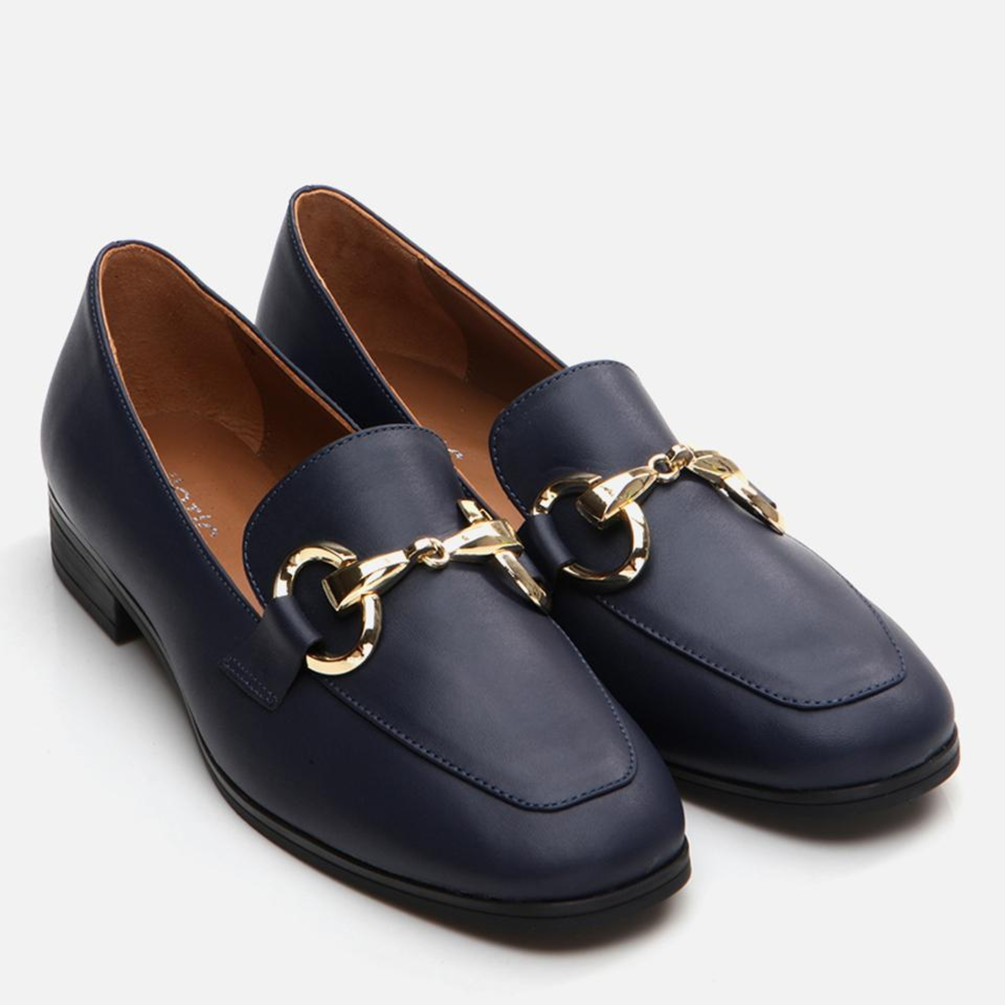Kadın Deri Lacivert Loafer