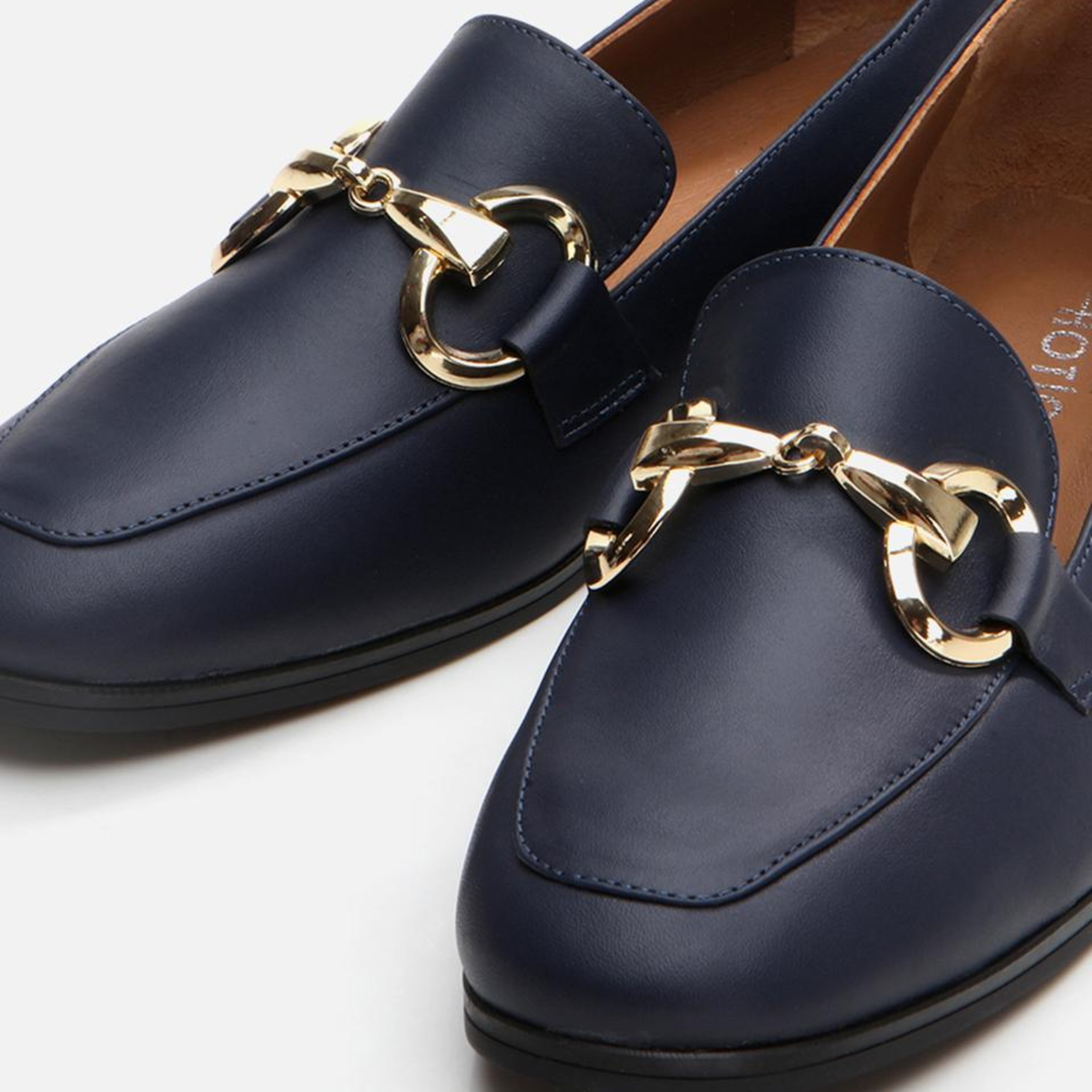 Kadın Deri Lacivert Loafer