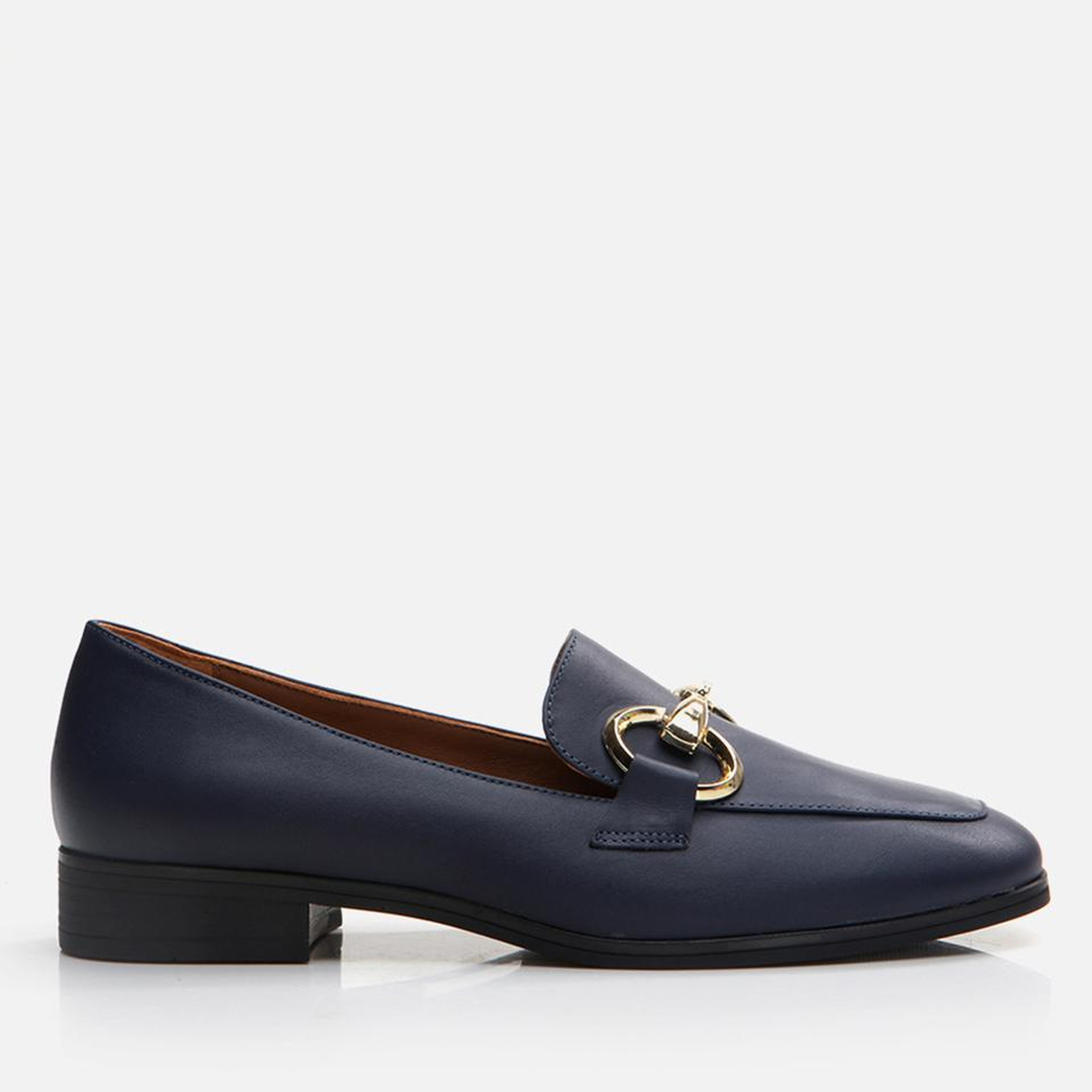 Kadın Deri Lacivert Loafer
