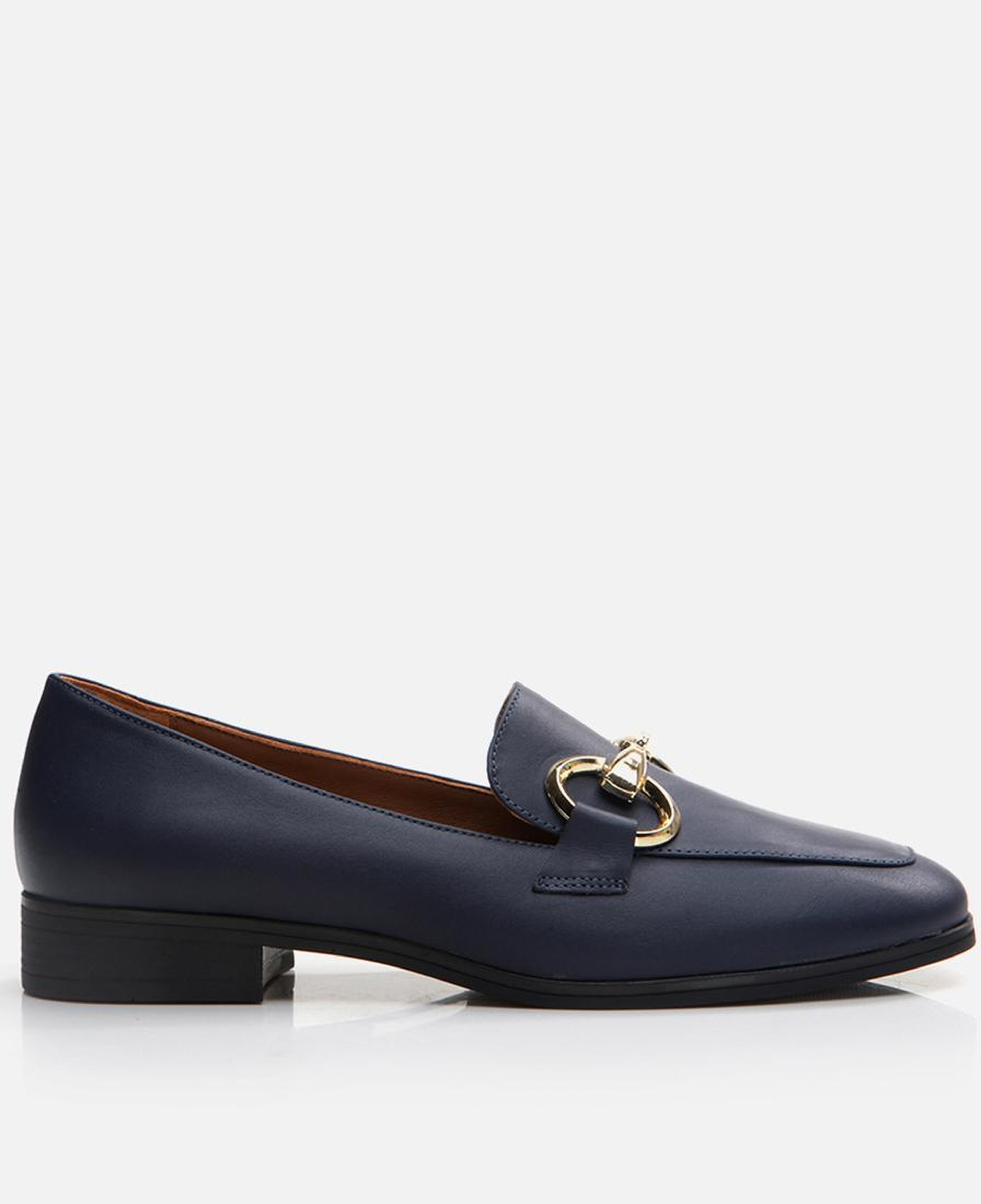 Kadın Deri Lacivert Loafer