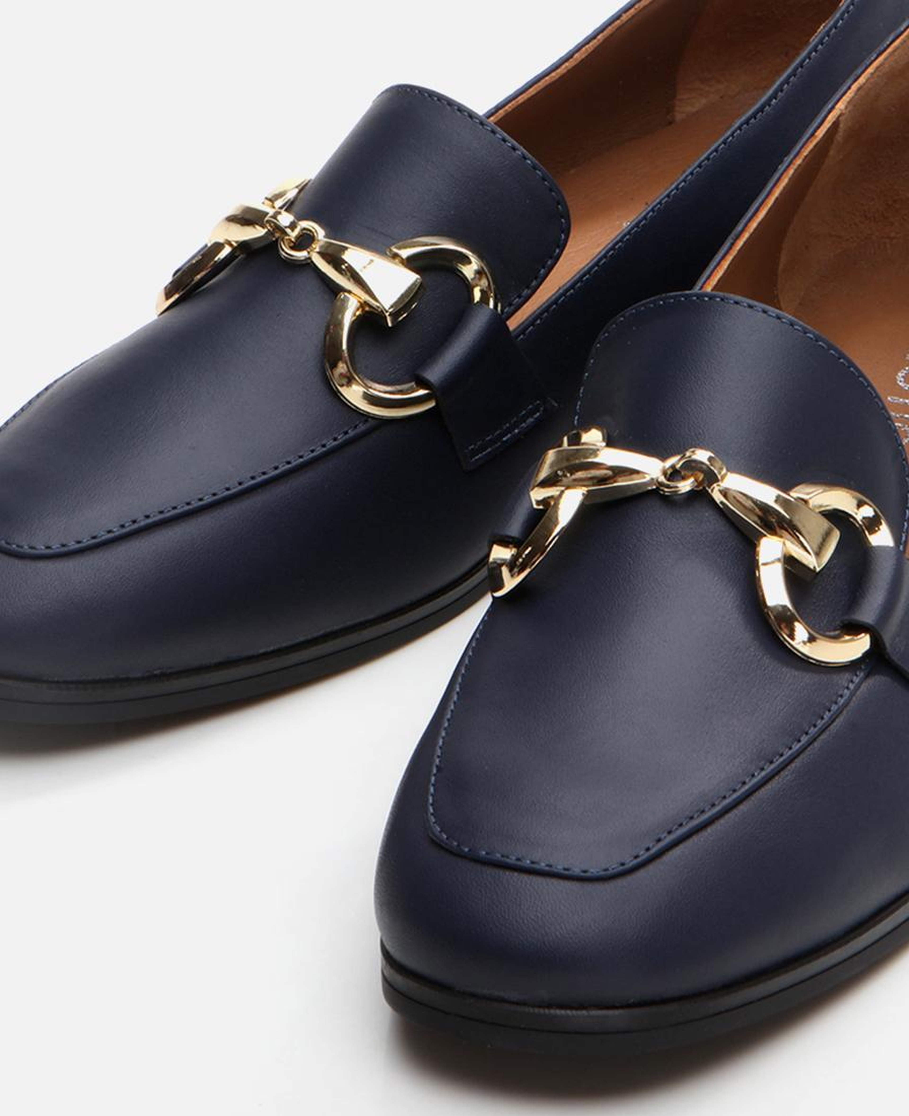 Kadın Deri Lacivert Loafer