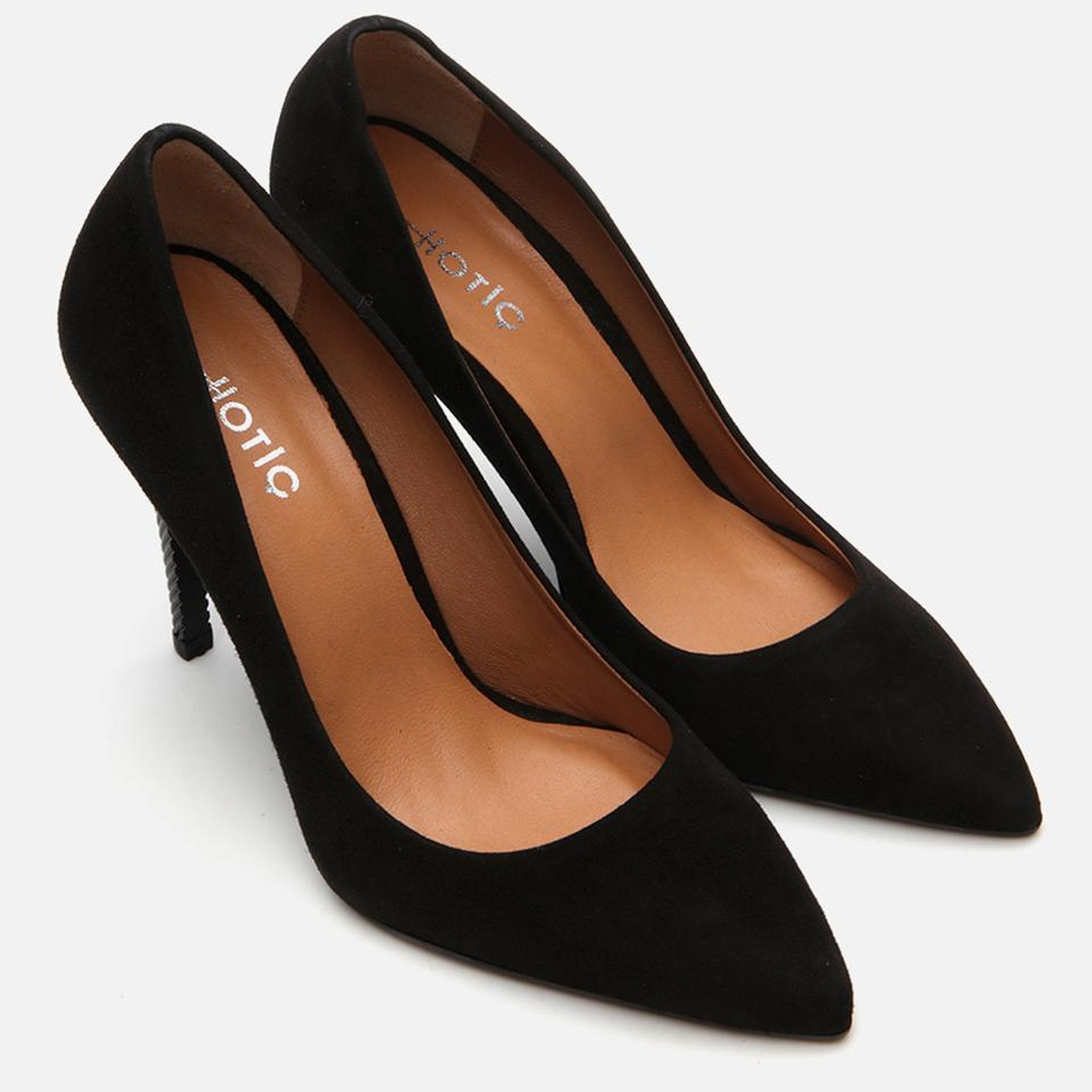 Kadın Deri Siyah Stiletto
