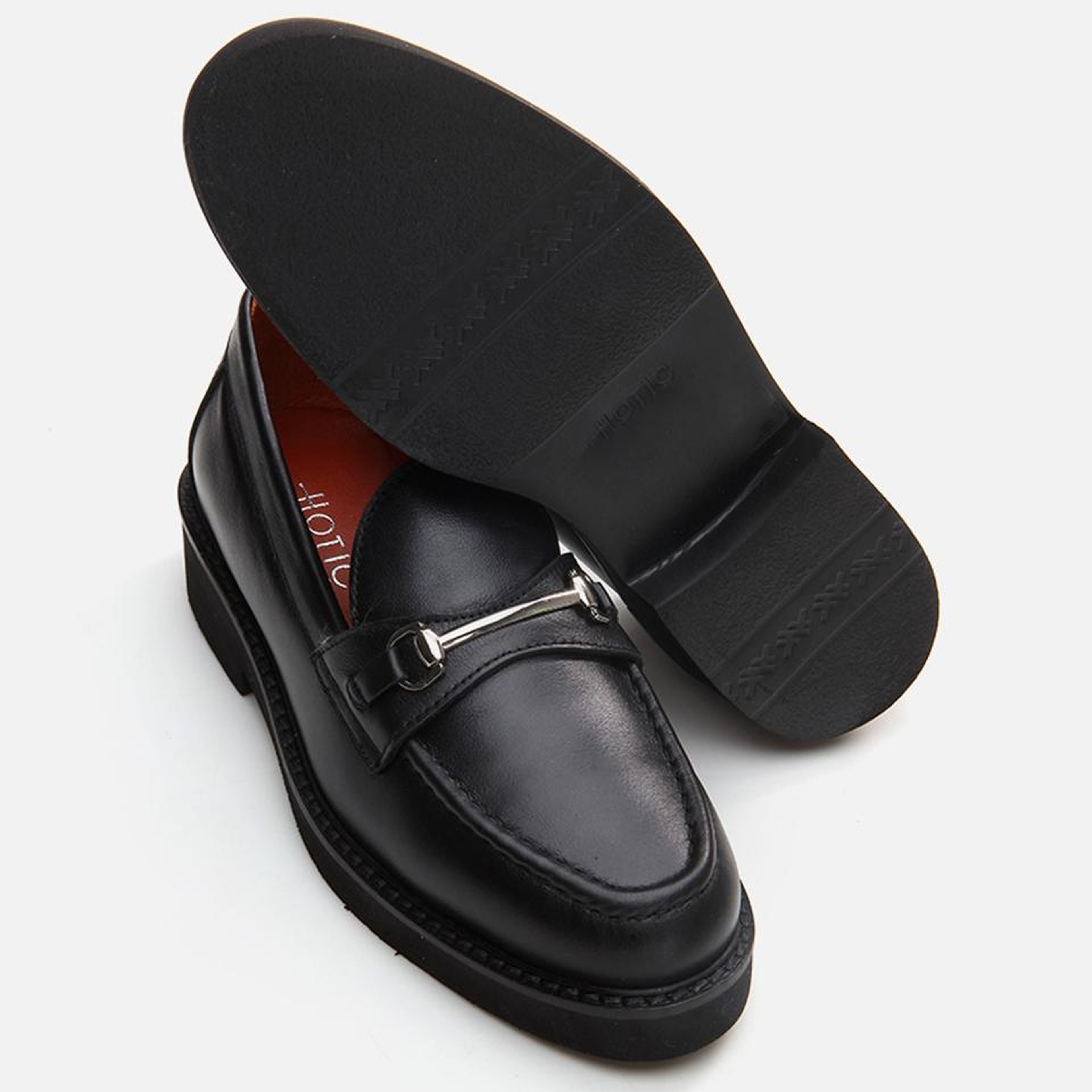 Kadın Deri Siyah Loafer