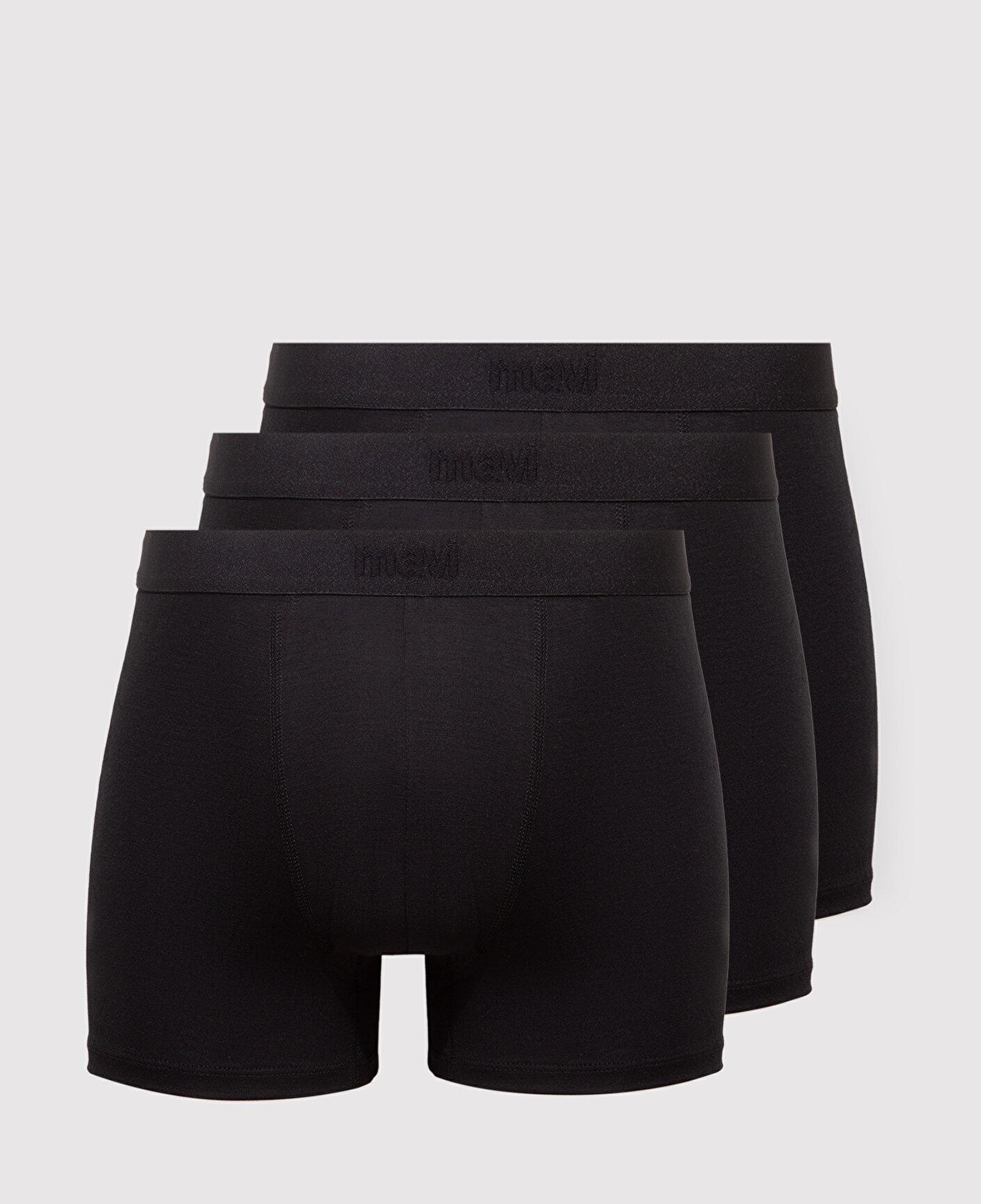Mavi 3lü Siyah Basic Boxer 0912088-900