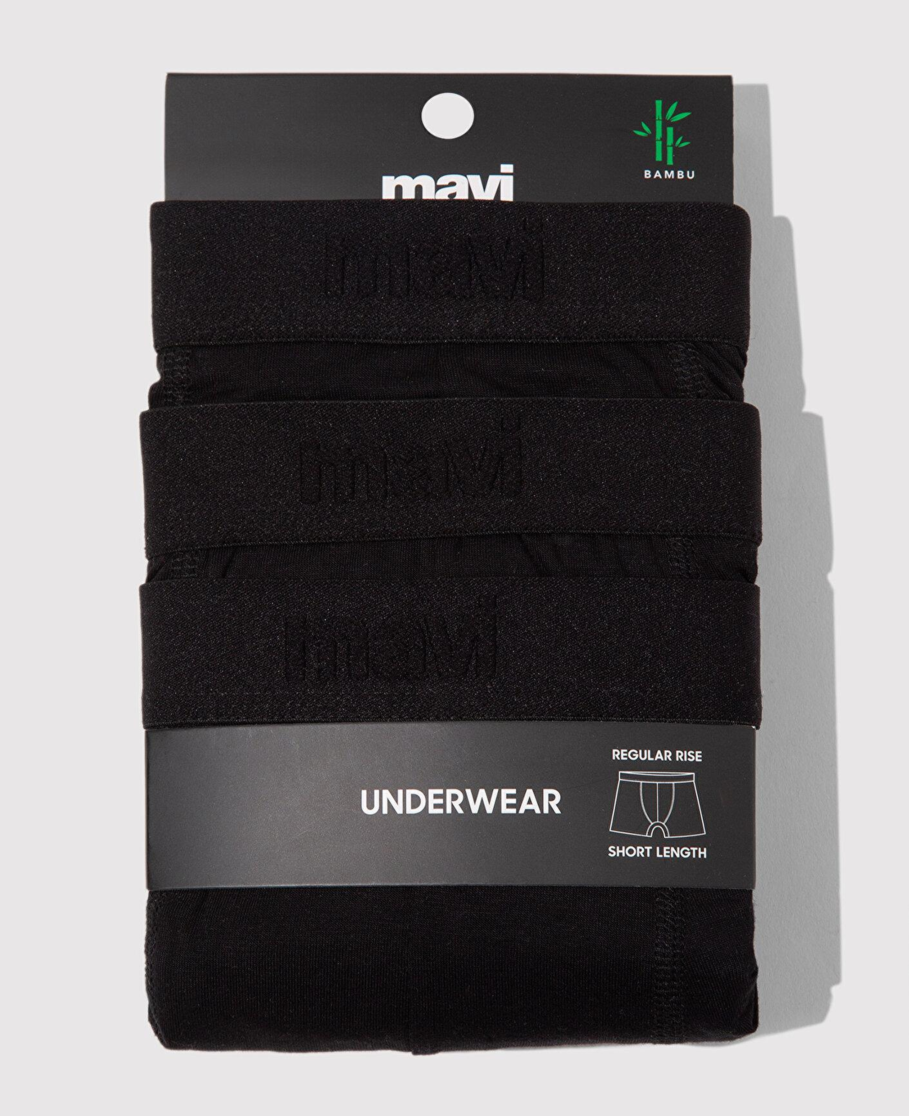 Mavi 3lü Siyah Basic Boxer 0912088-900