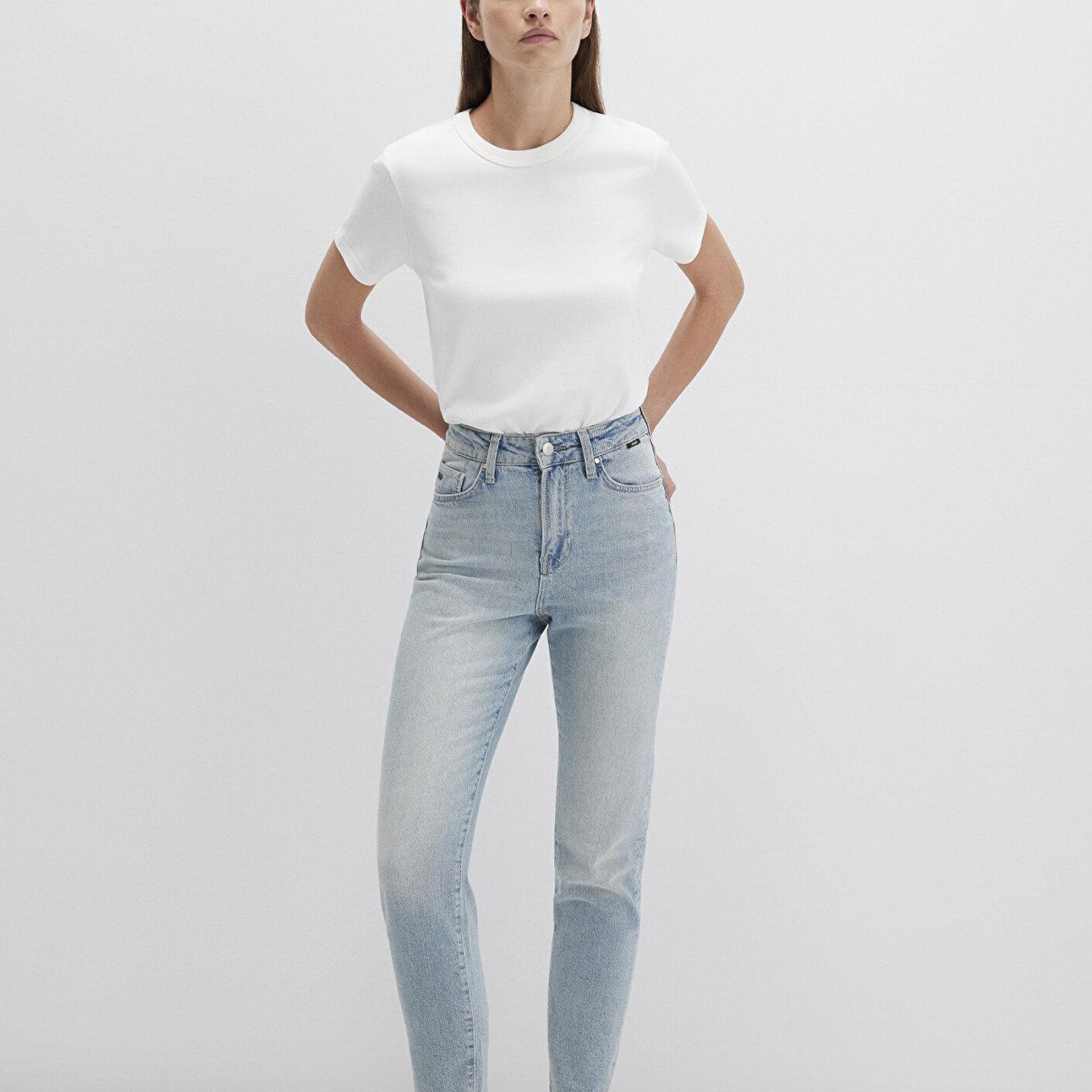 Mavi Star Classic Denim Puslu Açık Mavi Jean Pantolon 101077-90535