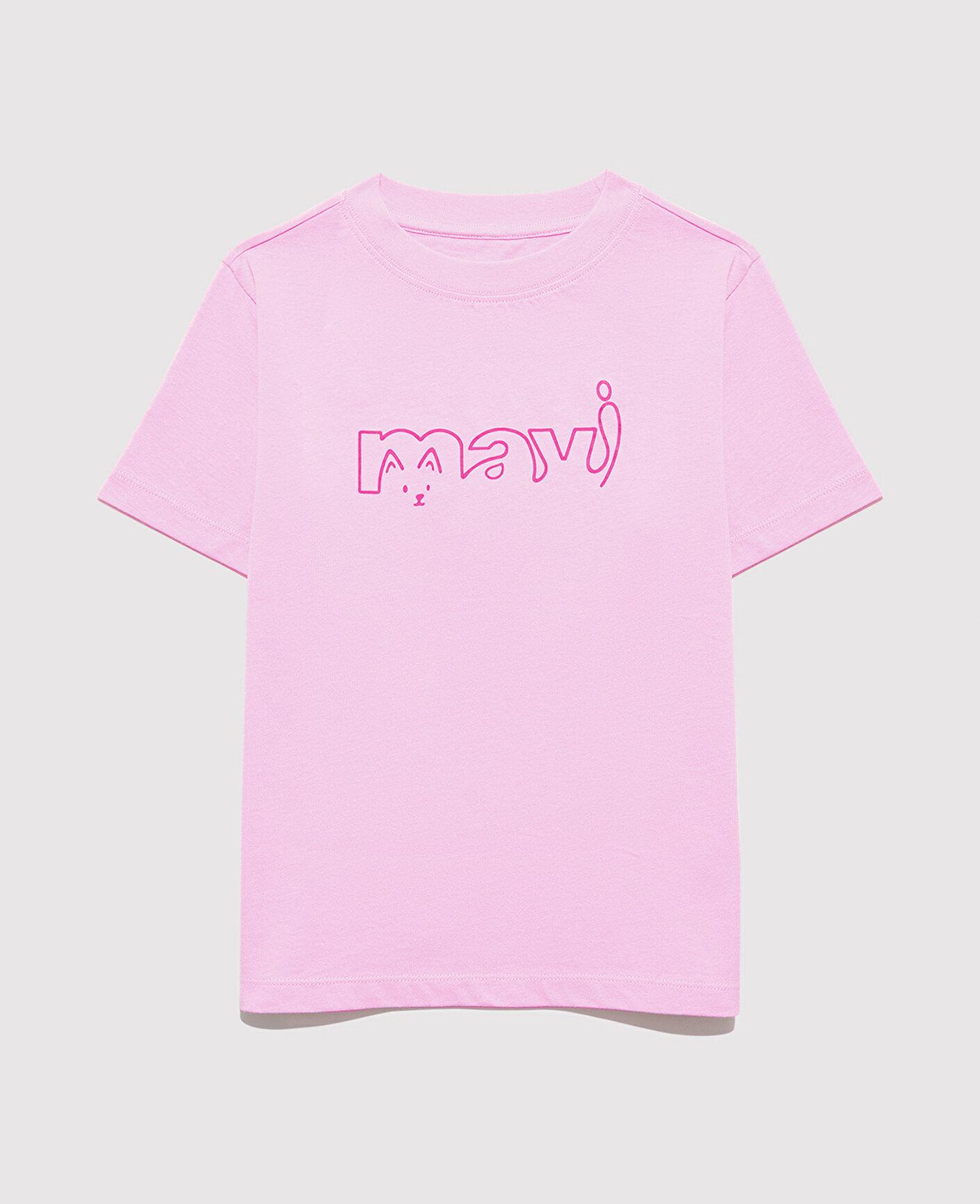 Mavi Mavi Logo Kedi Baskılı Pembe Tişört Regular Fit / Normal Kesim 7610338-70973