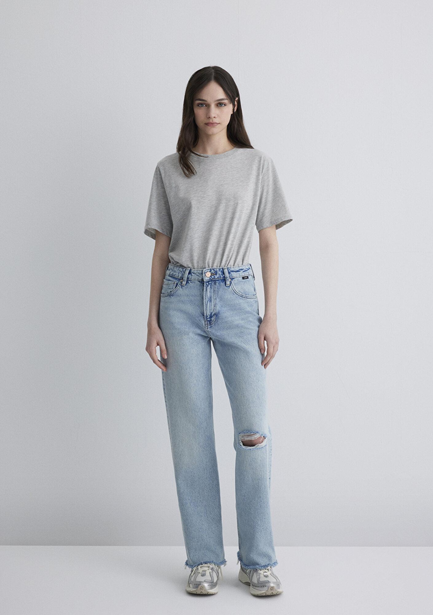 Mavi Barcelona Kolej Vintage Açık Mavi Jean Pantolon 101047-89198