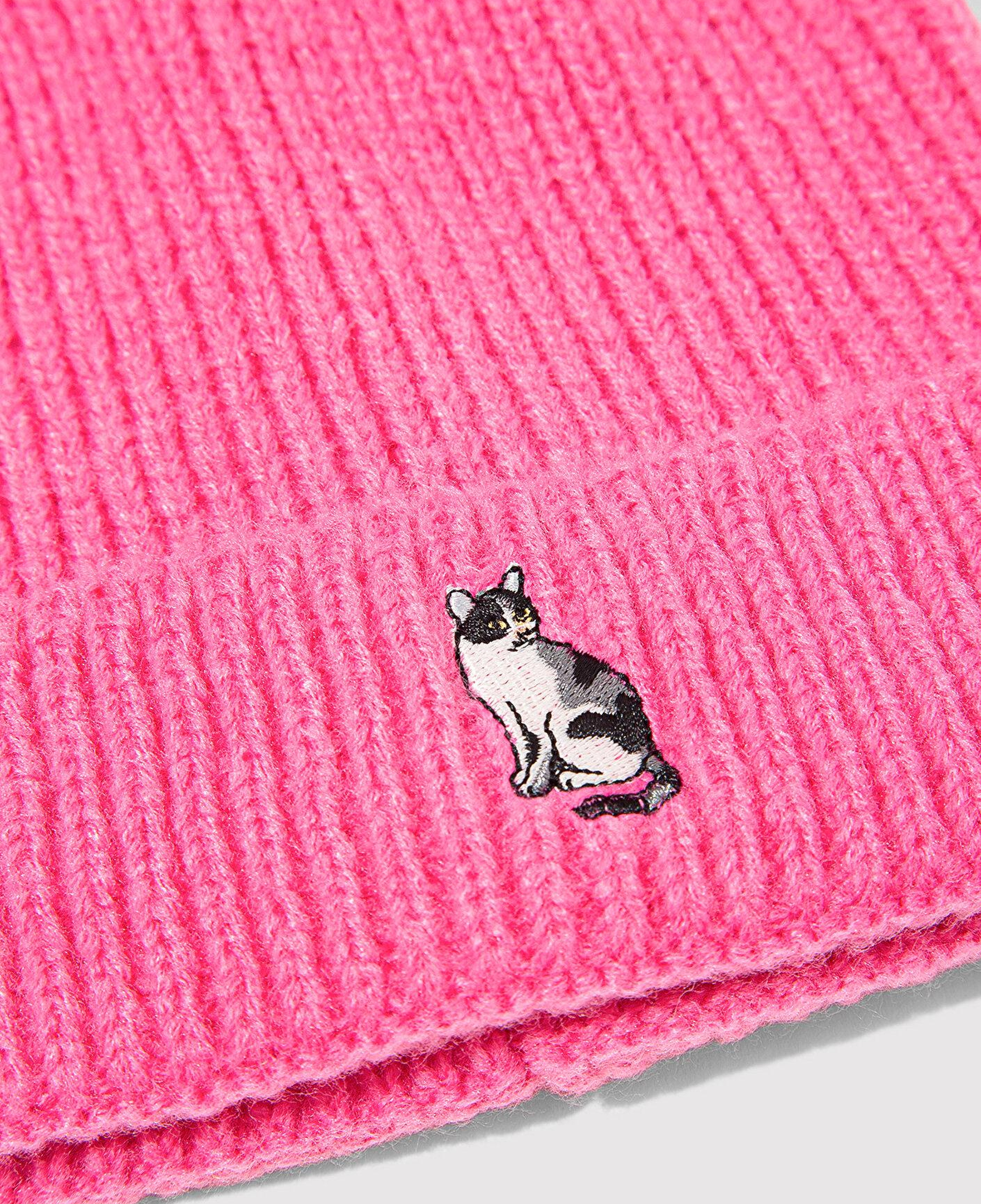 Mavi Kedi Nakışlı Pembe Bere 1913941-28396