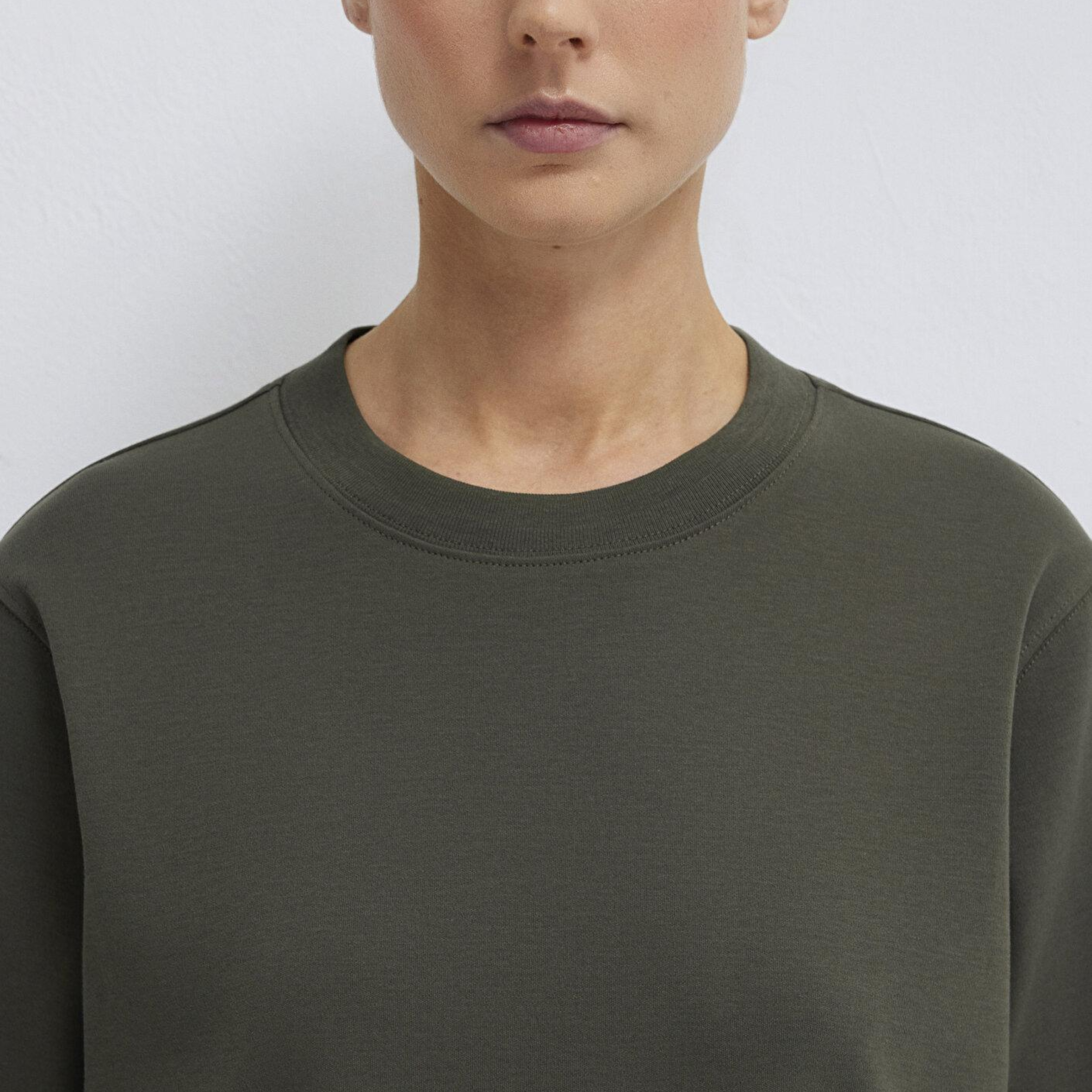 Mavi Haki Basic İnterlok Tişört Loose Fit / Bol Rahat Kesim 1613820-71553