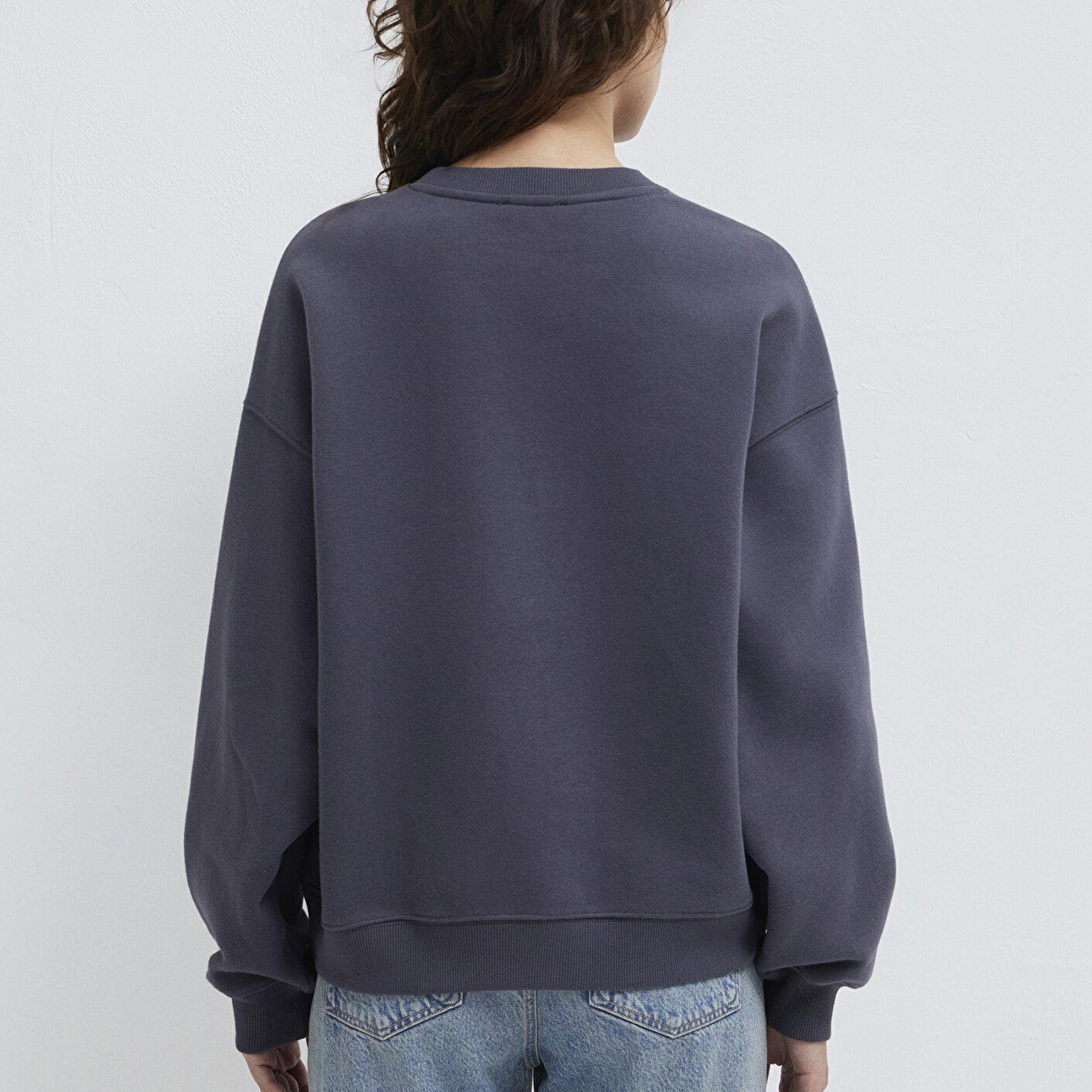 Mavi Mavi Logo Baskılı Antrasit Sweatshirt 1S10490-80932