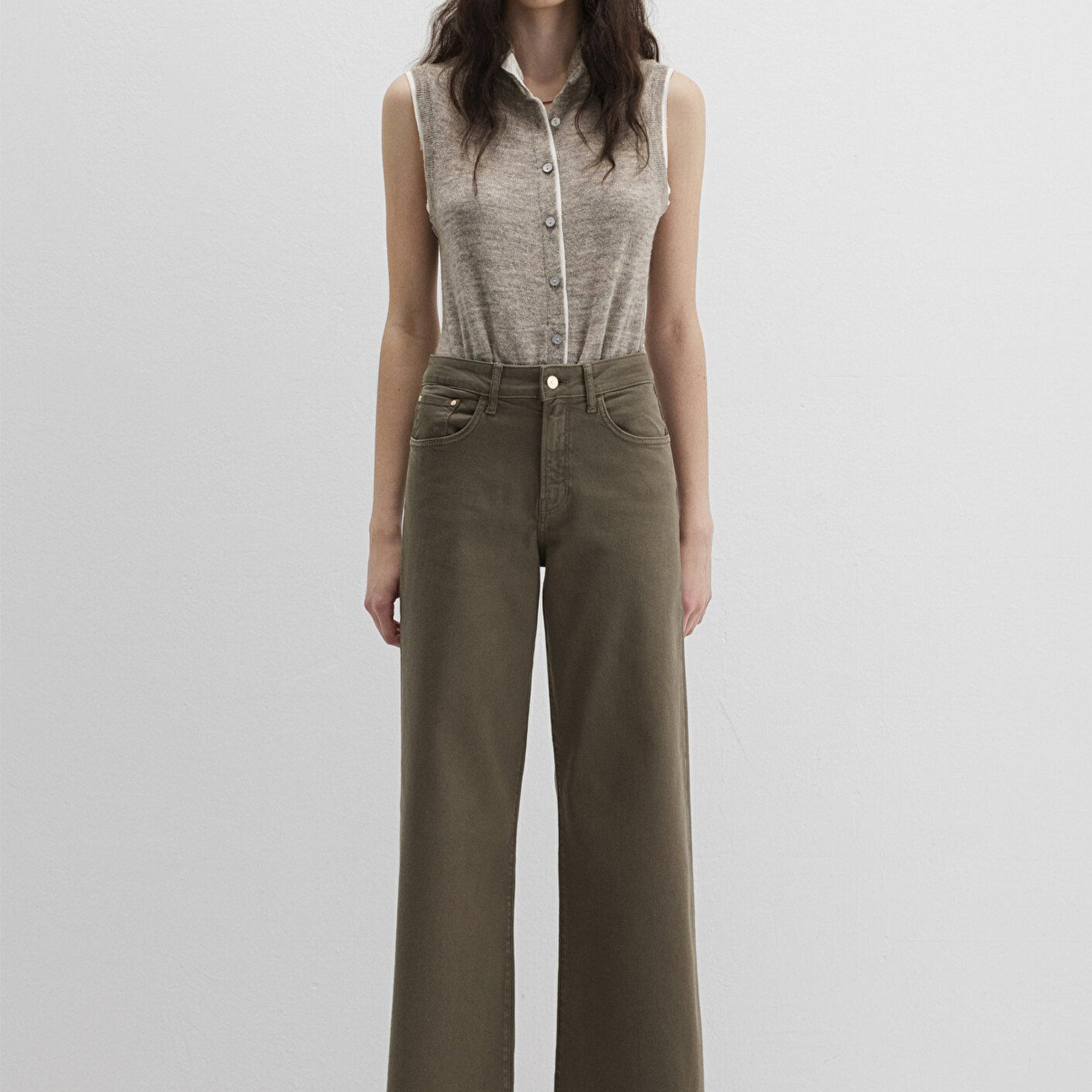 Mavi Paloma Haki Gabardin Pantolon 1010114-91195
