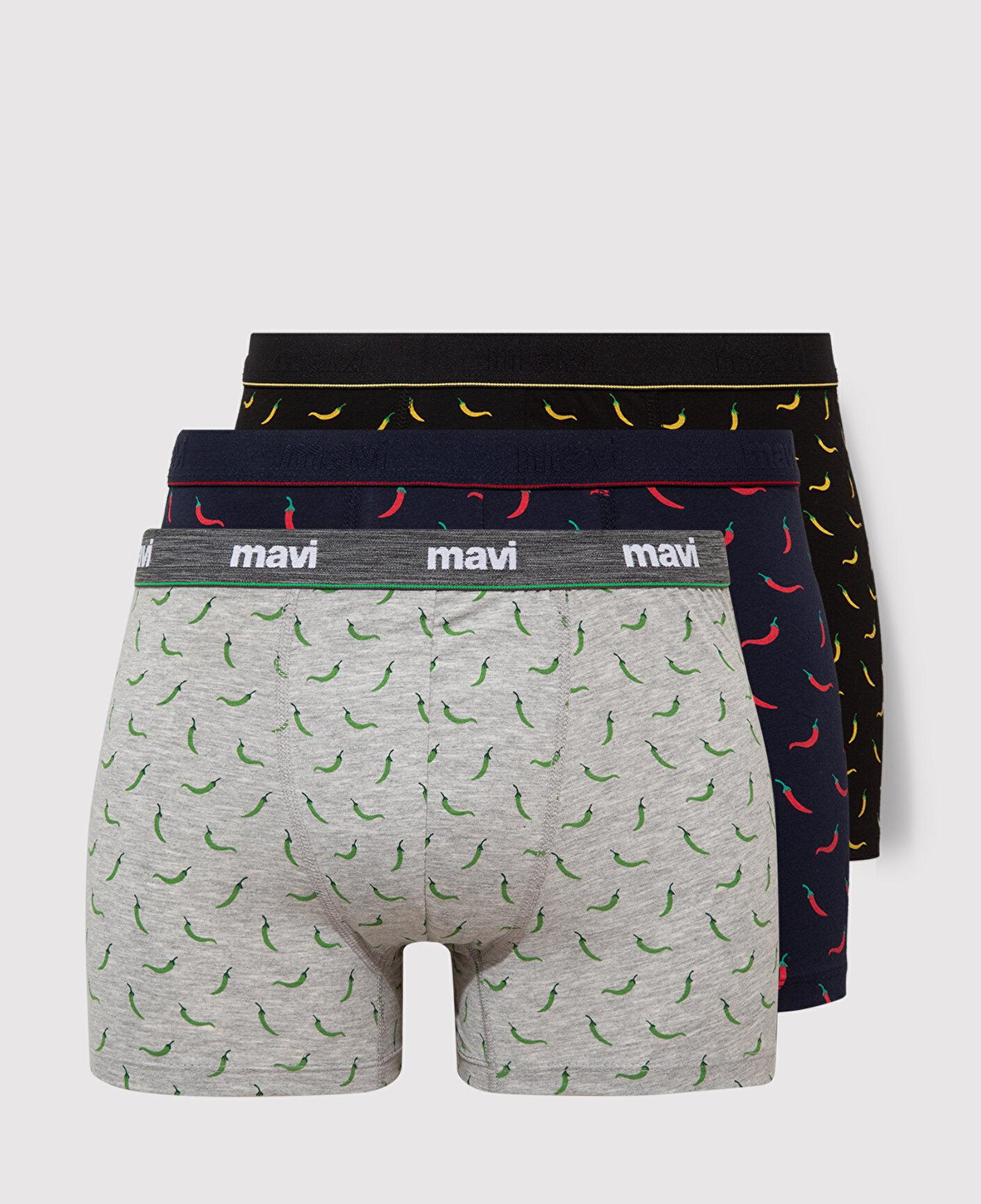 Mavi 3lü Baskılı Boxer 0911988-900