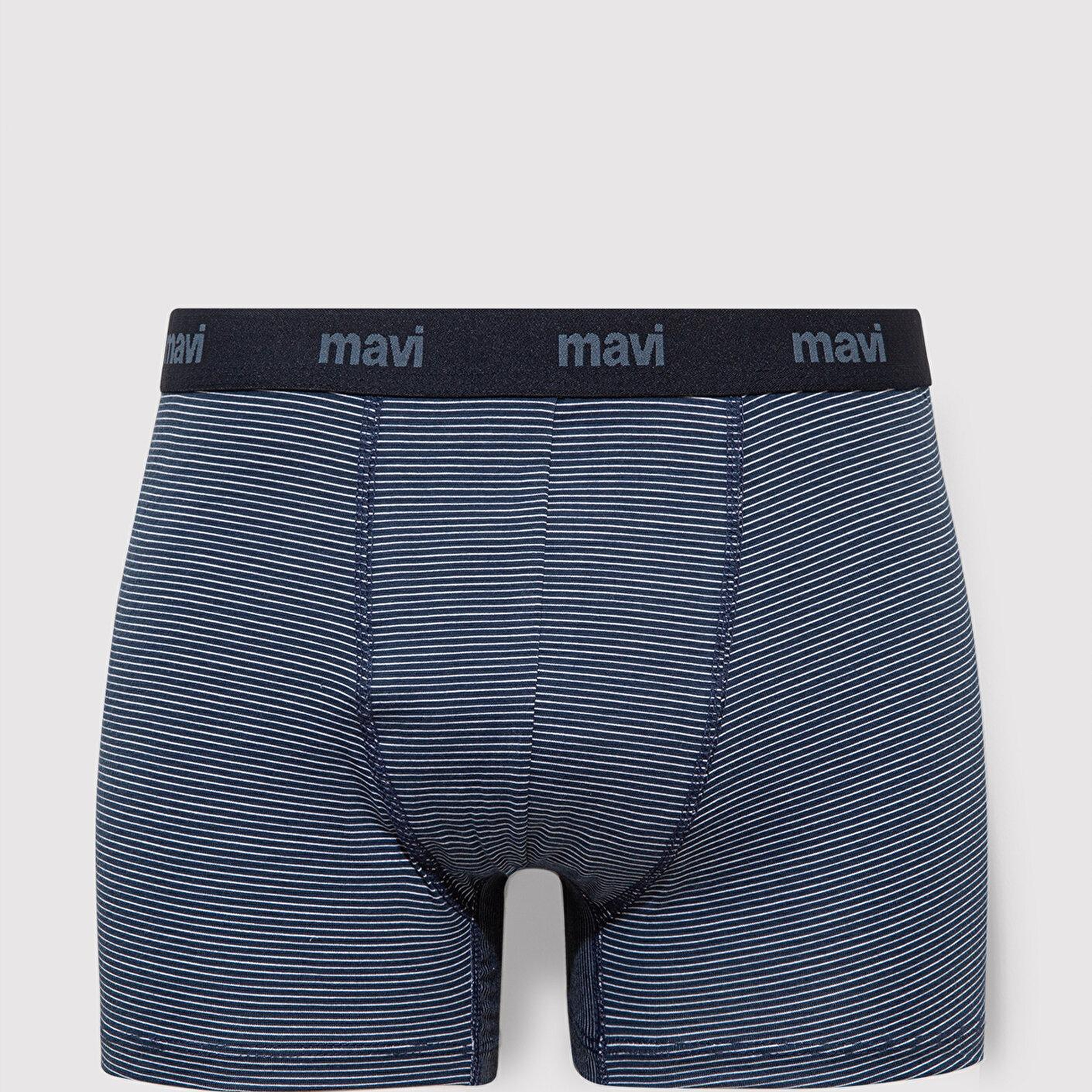 Mavi Çizgili Lacivert Boxer 0910434-34340