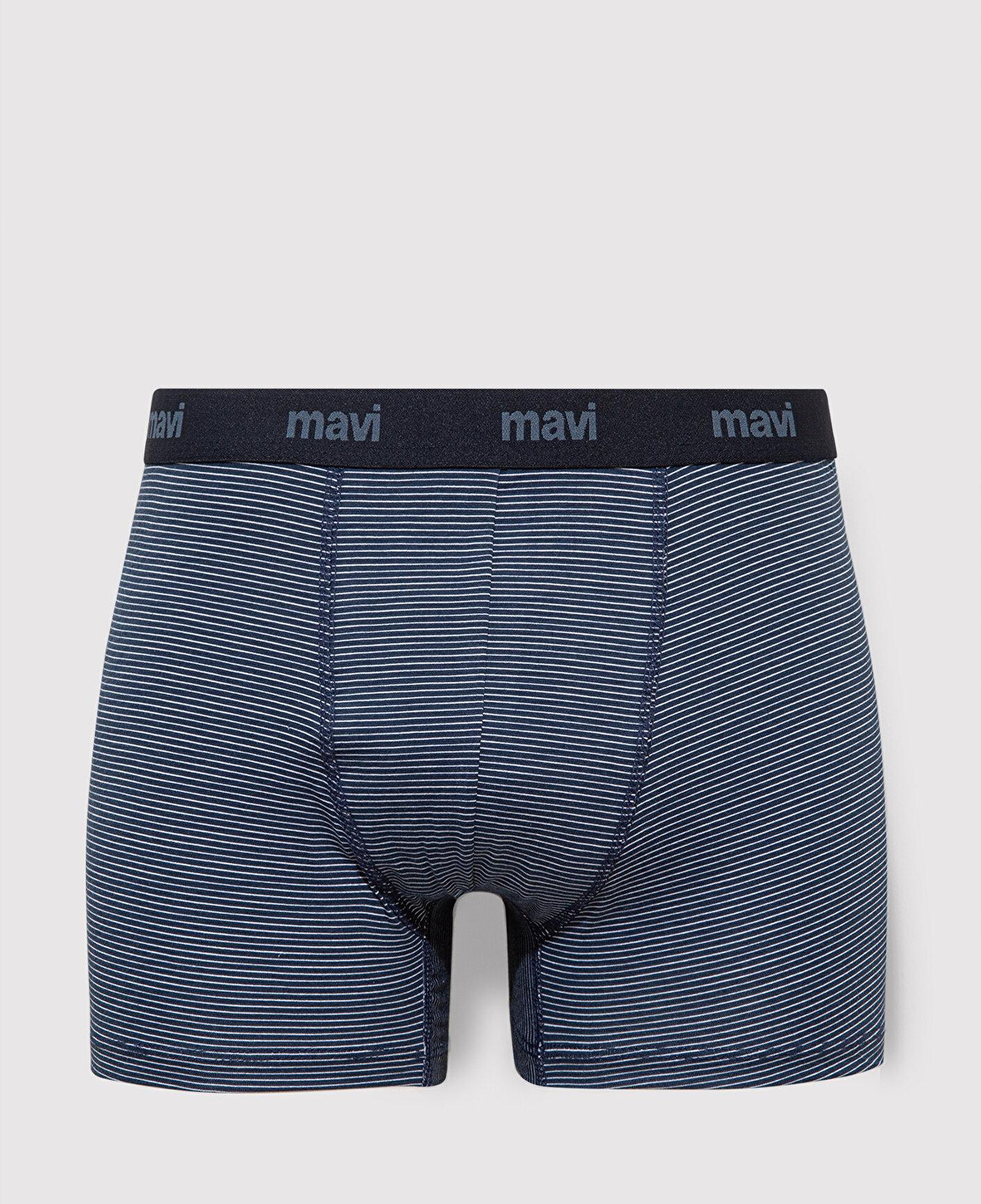 Mavi Çizgili Lacivert Boxer 0910434-34340
