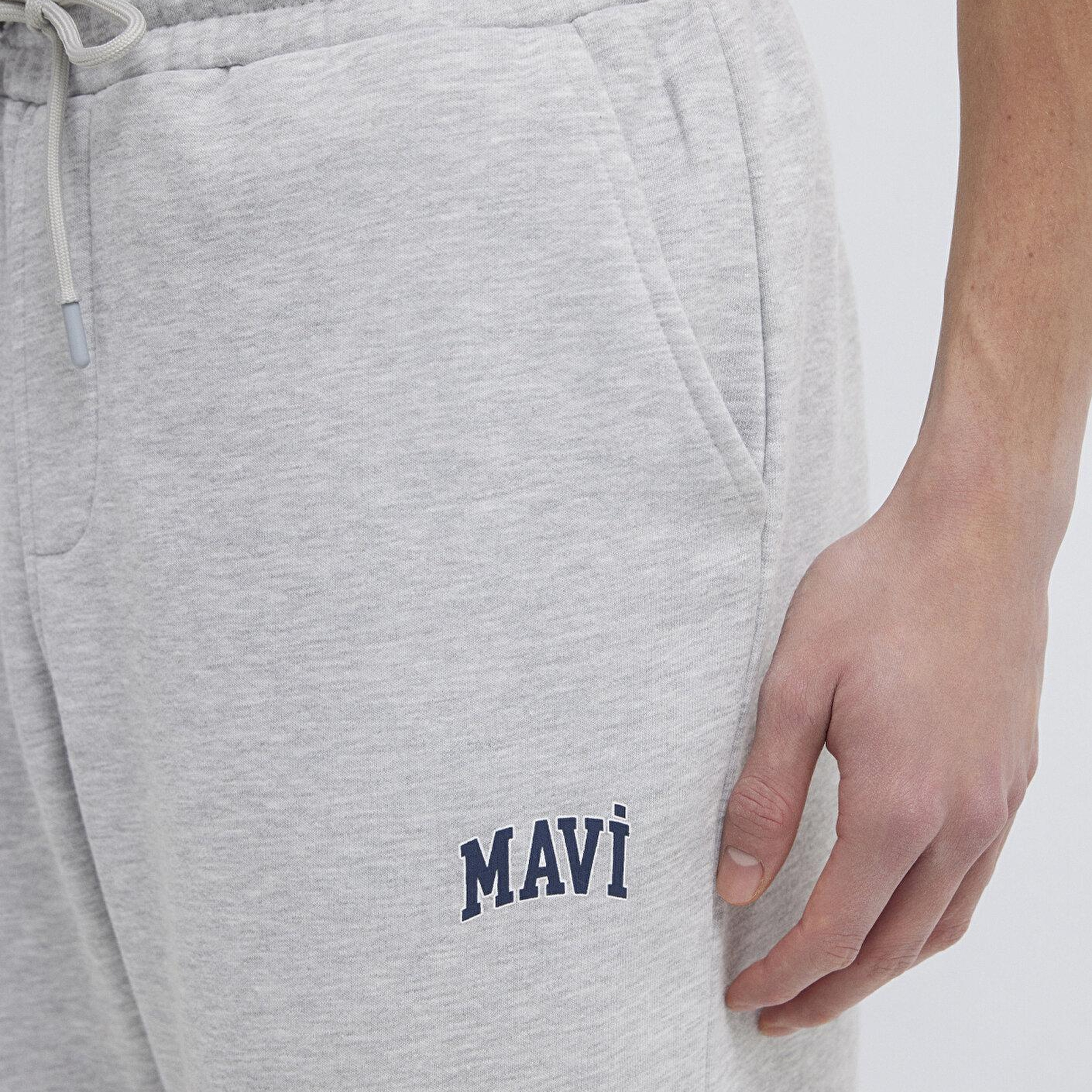 Mavi Mavi Logo Baskılı Gri Eşofman Altı 0010207-80018
