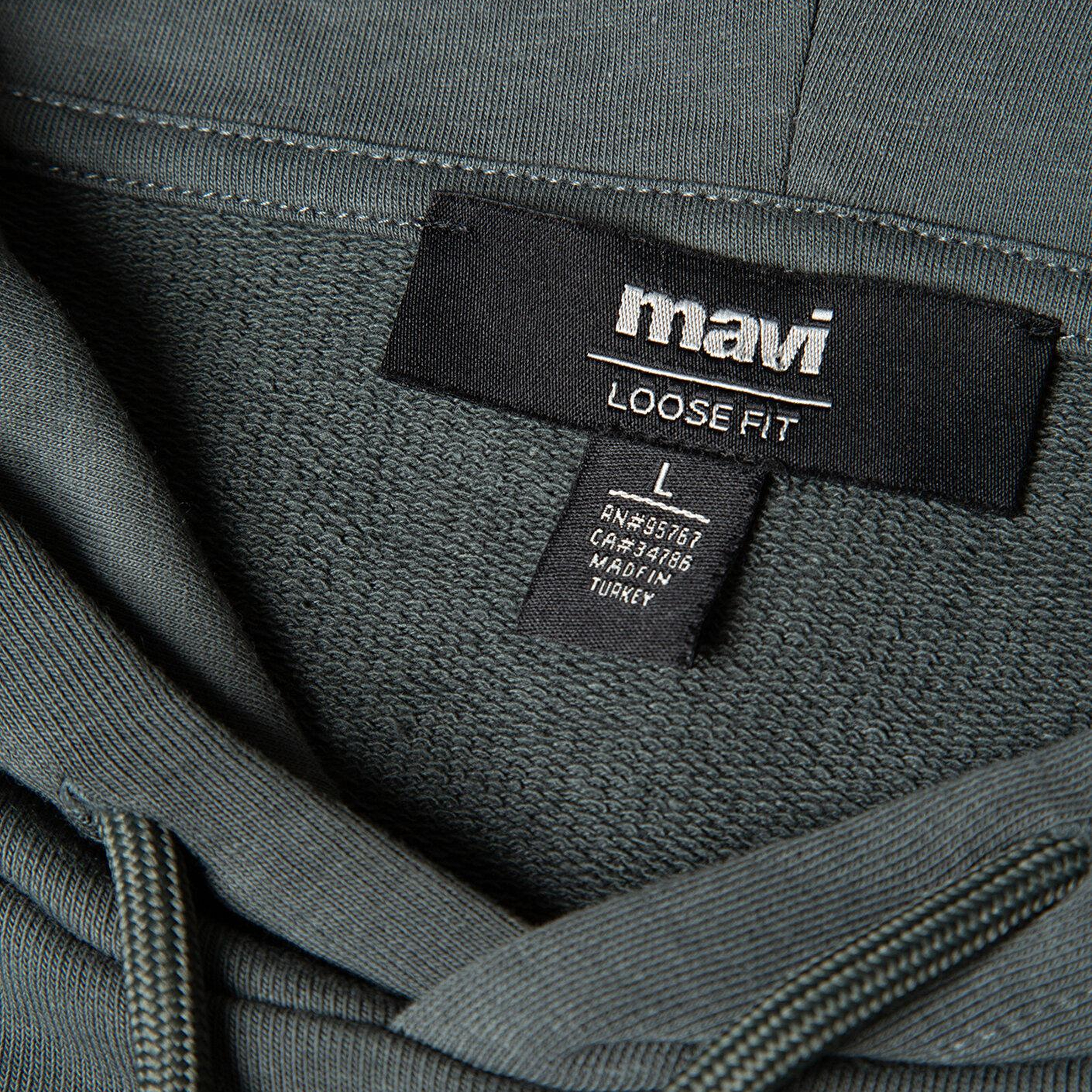 Mavi MVJNS Logo Baskılı Kapüşonlu Yeşil Sweatshirt 0611786-71598