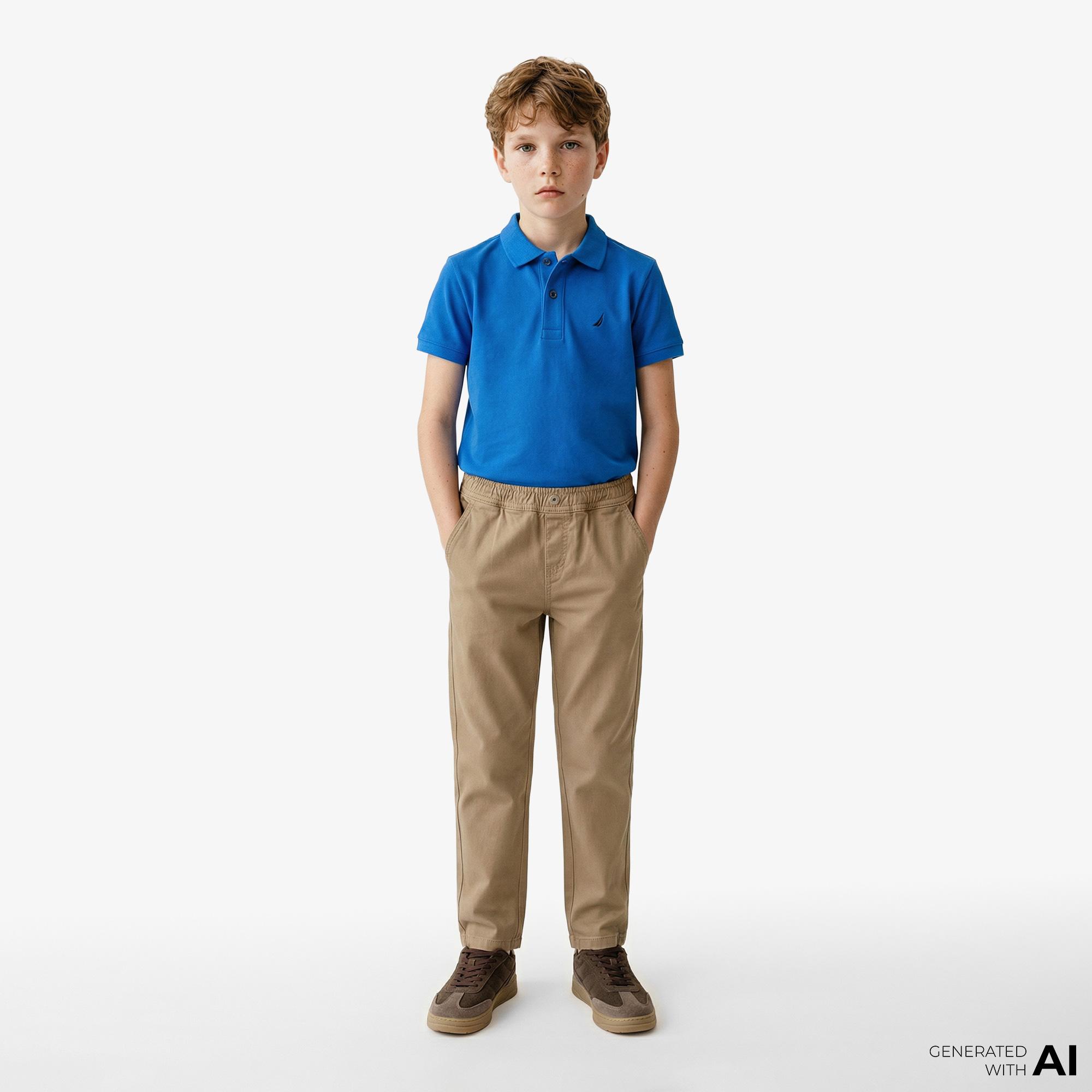 Nautica Erkek Çocuk Bej Standart Fit Pantolon