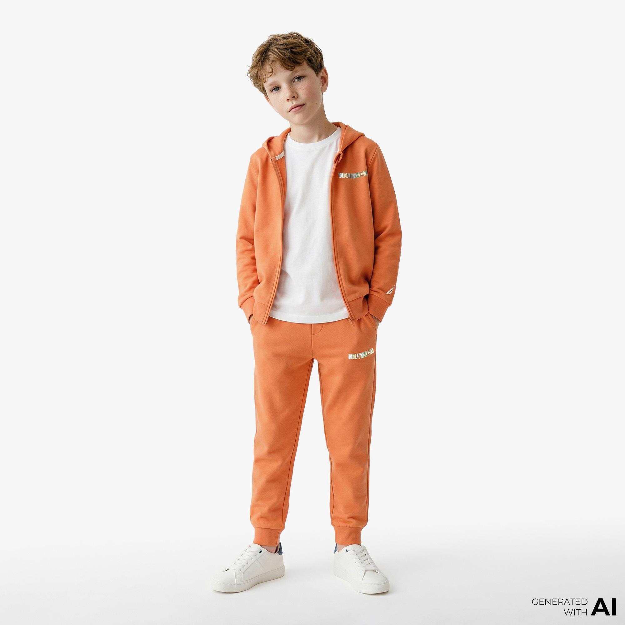 Nautica Erkek Çocuk Turuncu Regular Fit Eşofman Altı