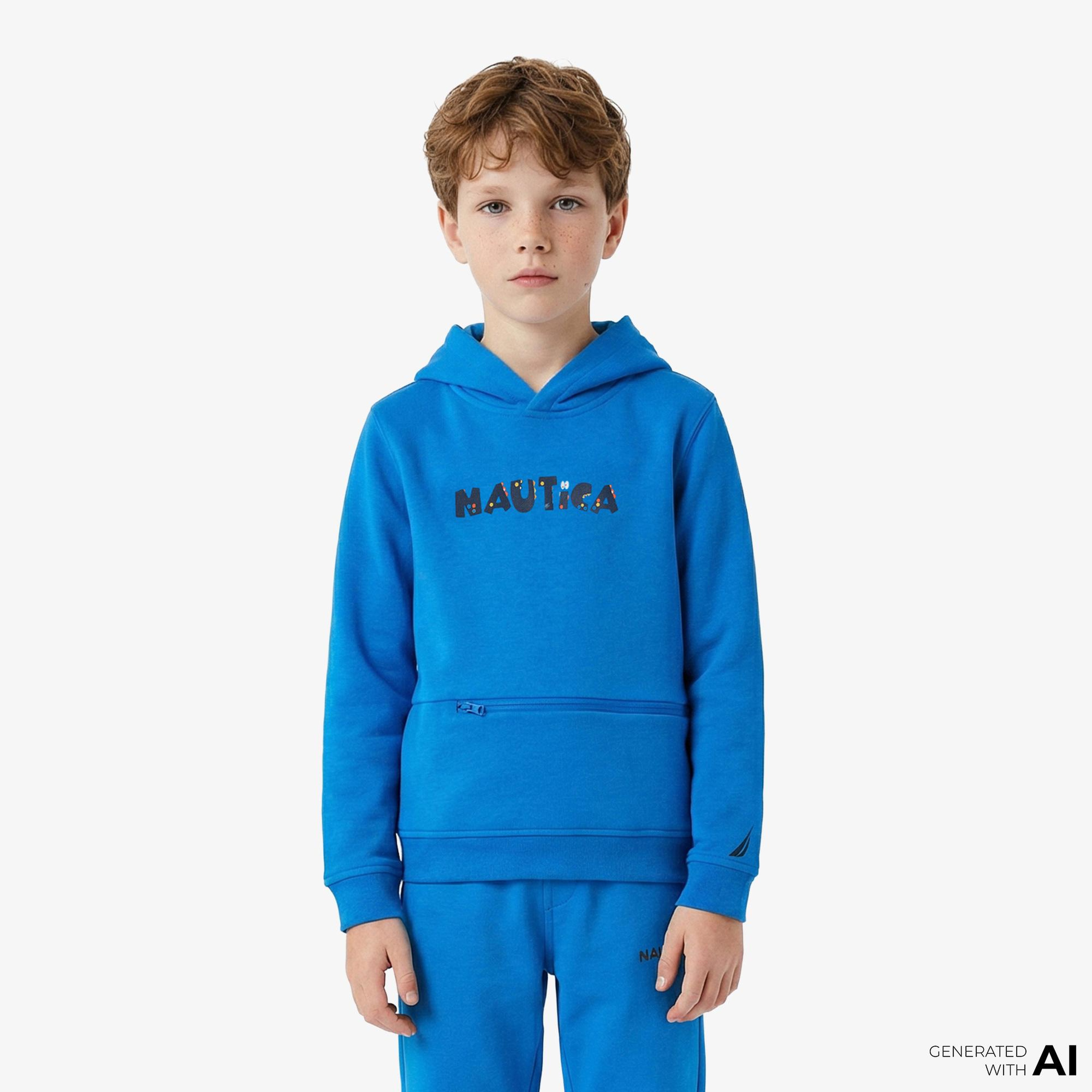 Nautica Erkek Çocuk Mavi Sweatshirt