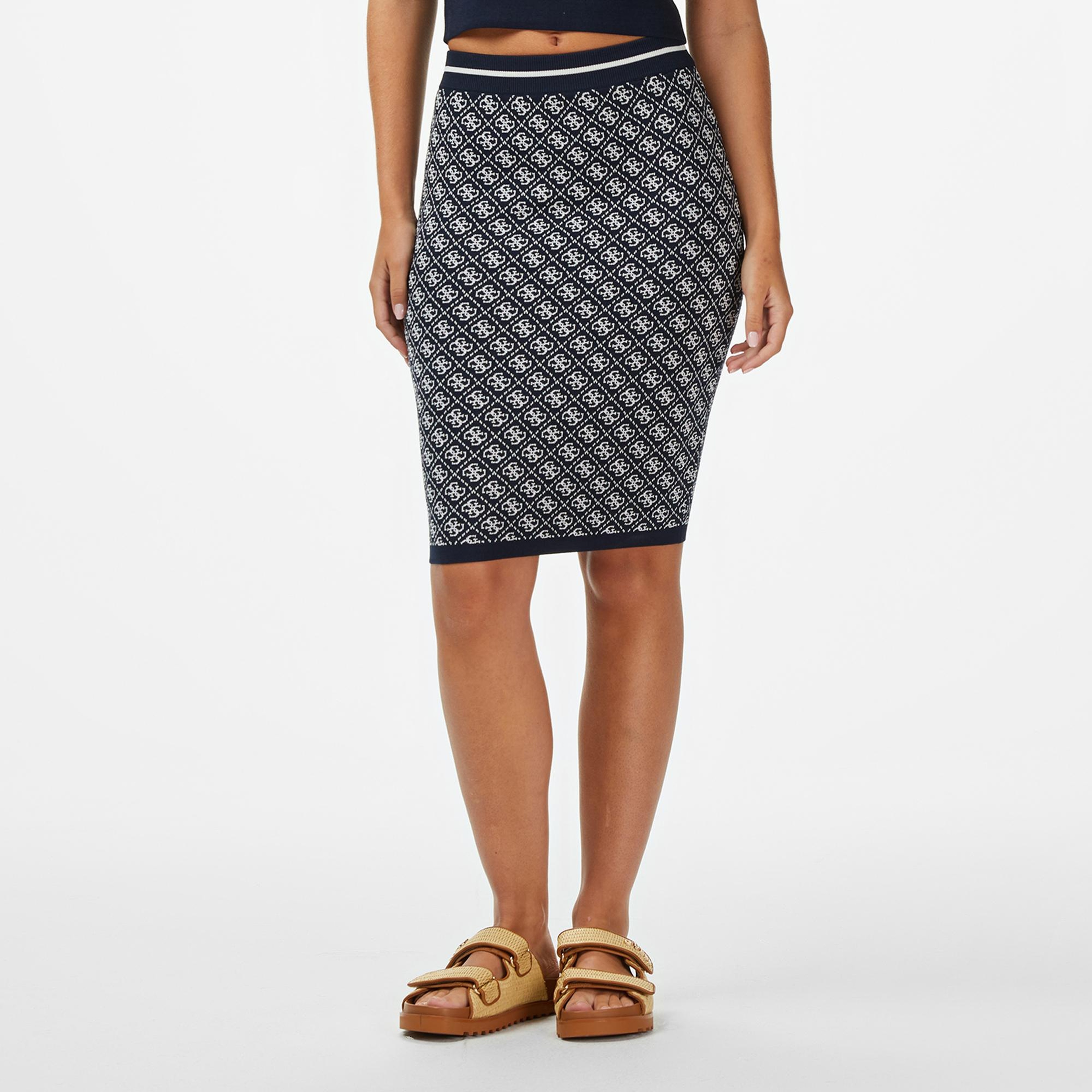 Guess Lise Tailored Fit Kadın Lacivert Etek