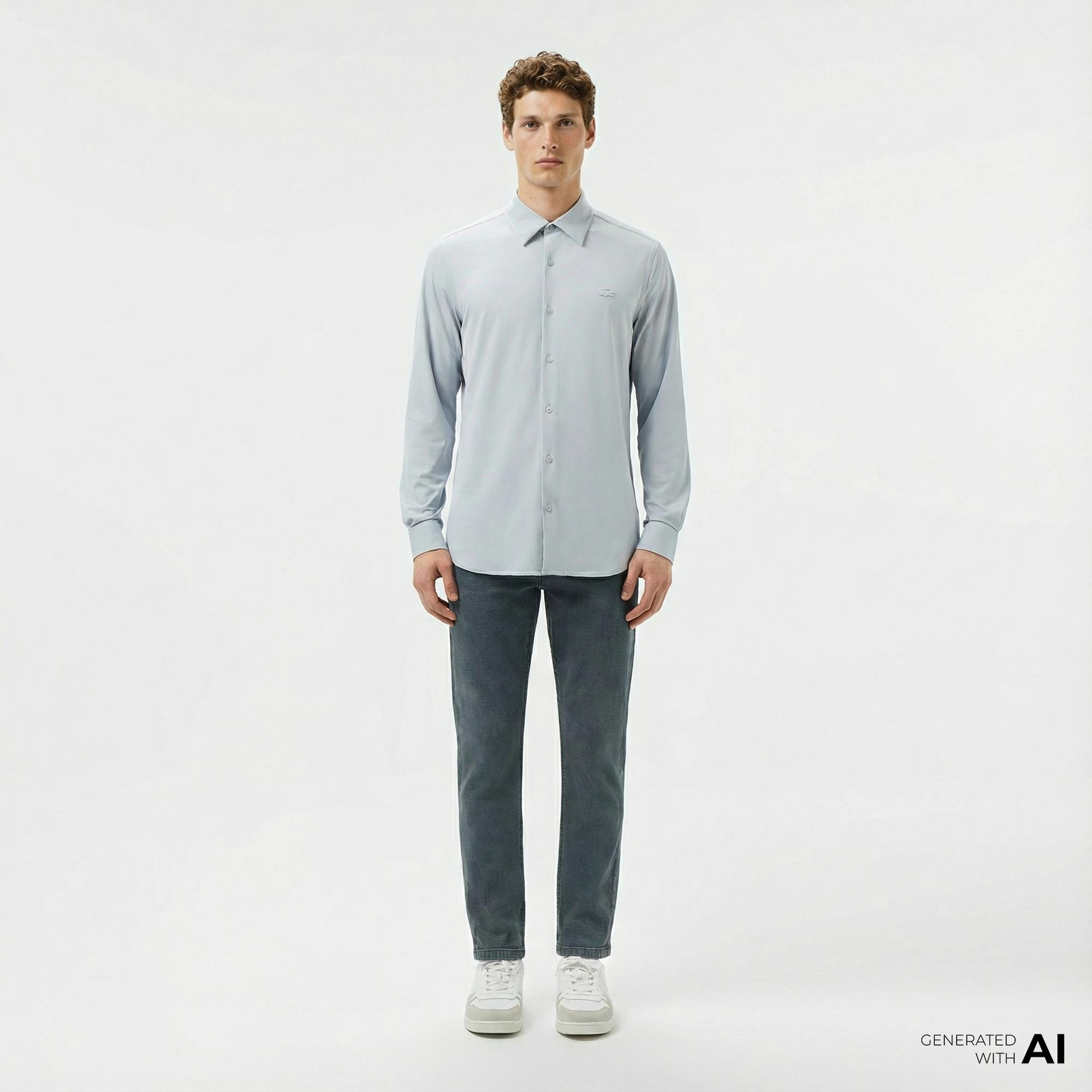 Lacoste Erkek Slim Fit Lacivert Jean Pantolon