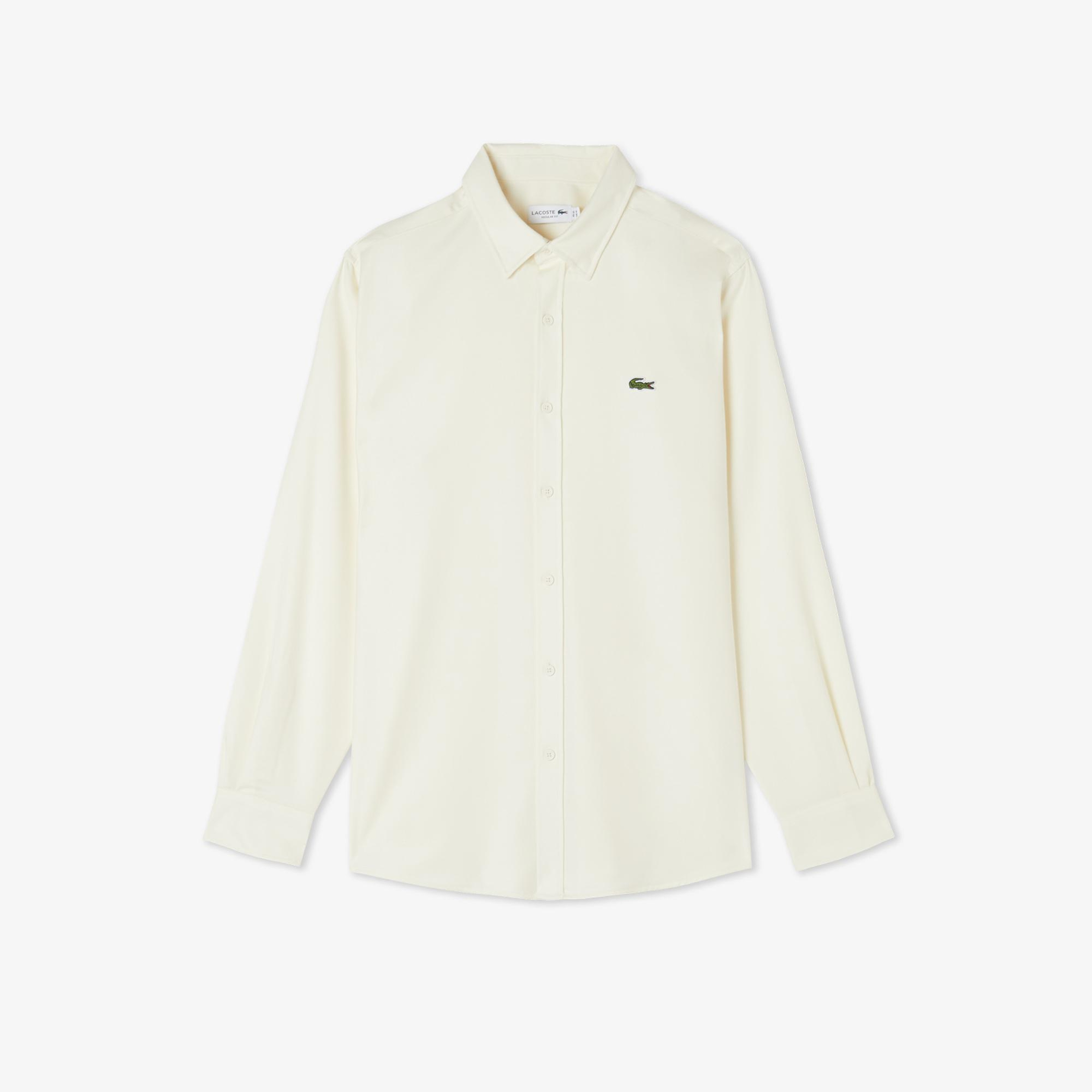 Lacoste Erkek Regular Fit Beyaz Gömlek