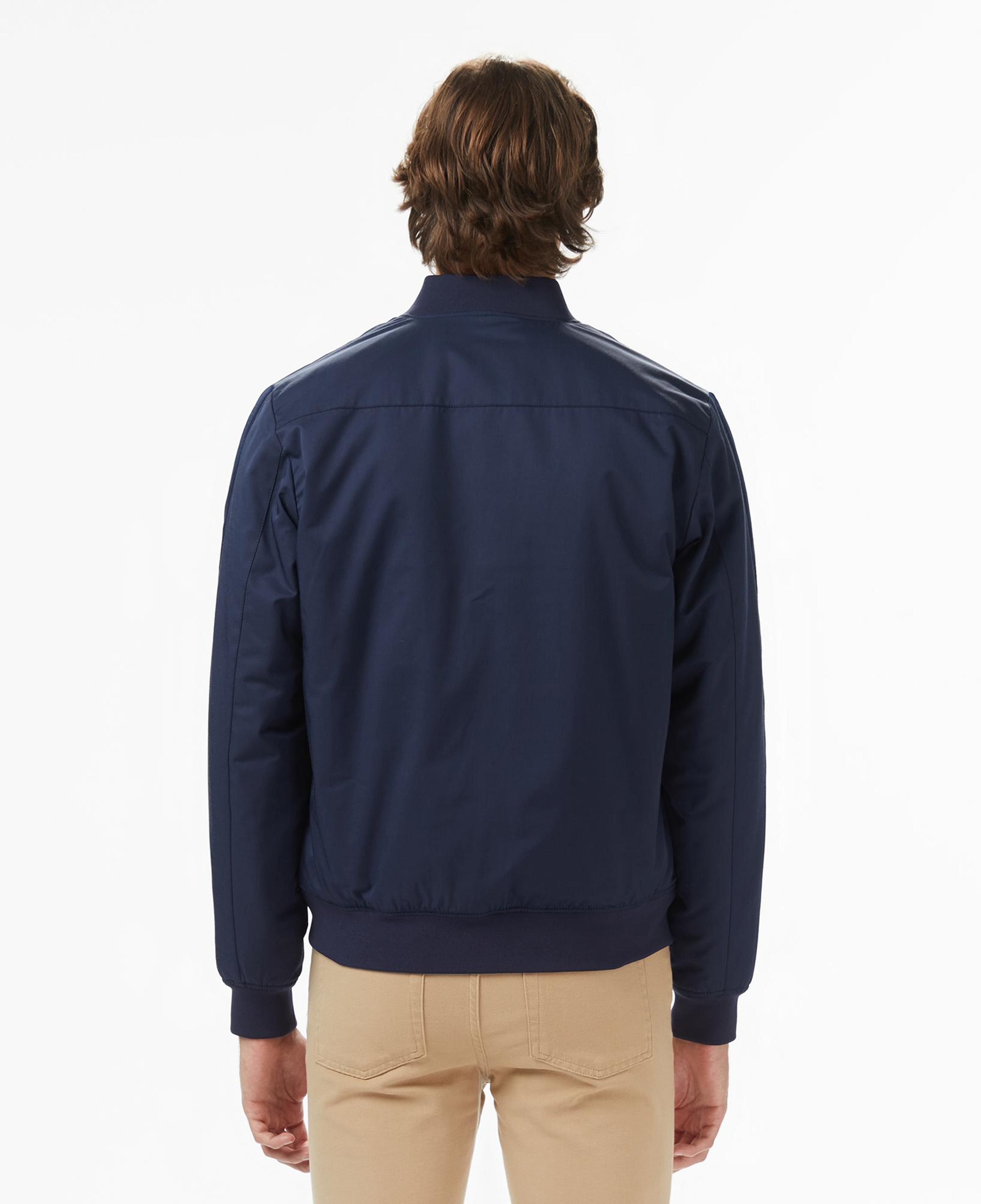 Lacoste Erkek Dik Yaka Lacivert Bomber Ceket