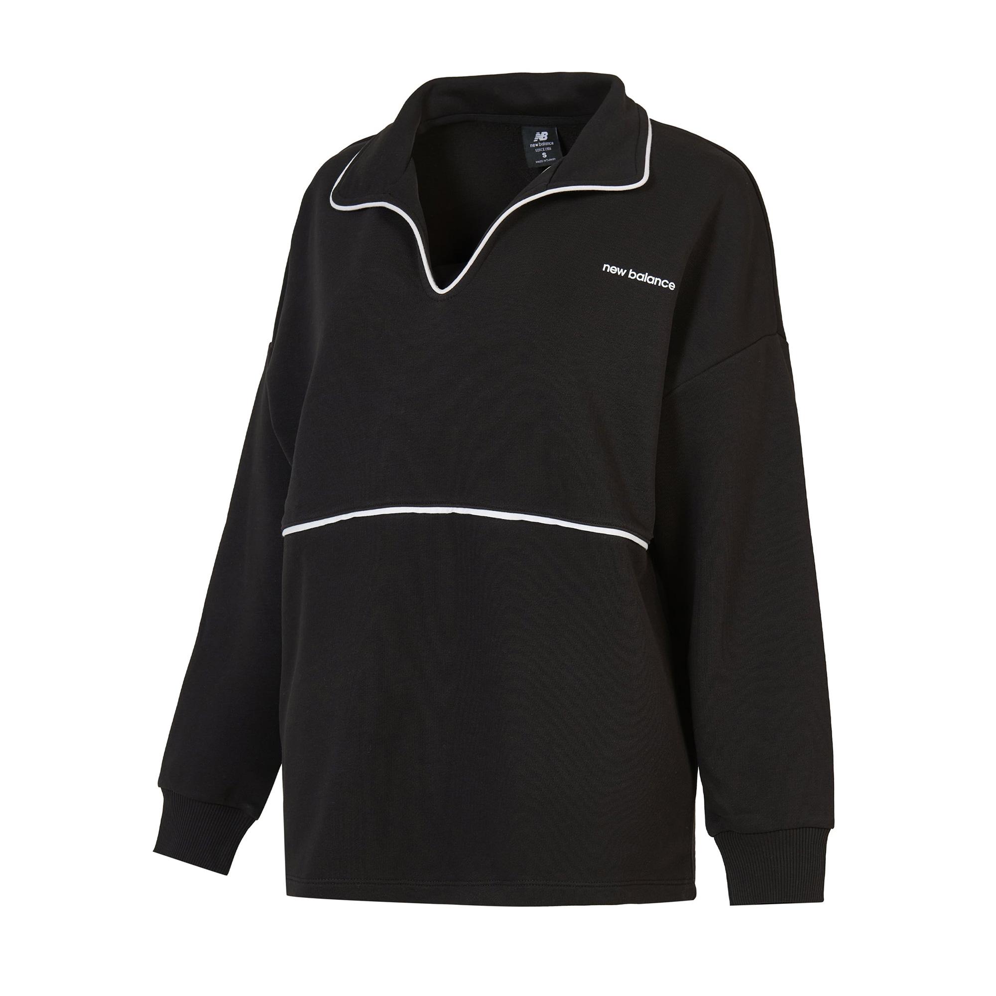 New Balance Lifestyle Kadın Siyah Sweatshirt