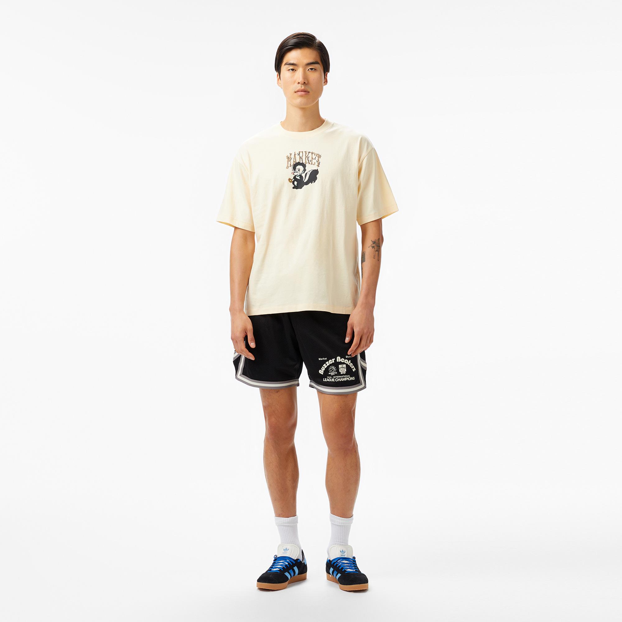 The Market 'Smiley Quiet Cabin' Erkek Krem T-Shirt