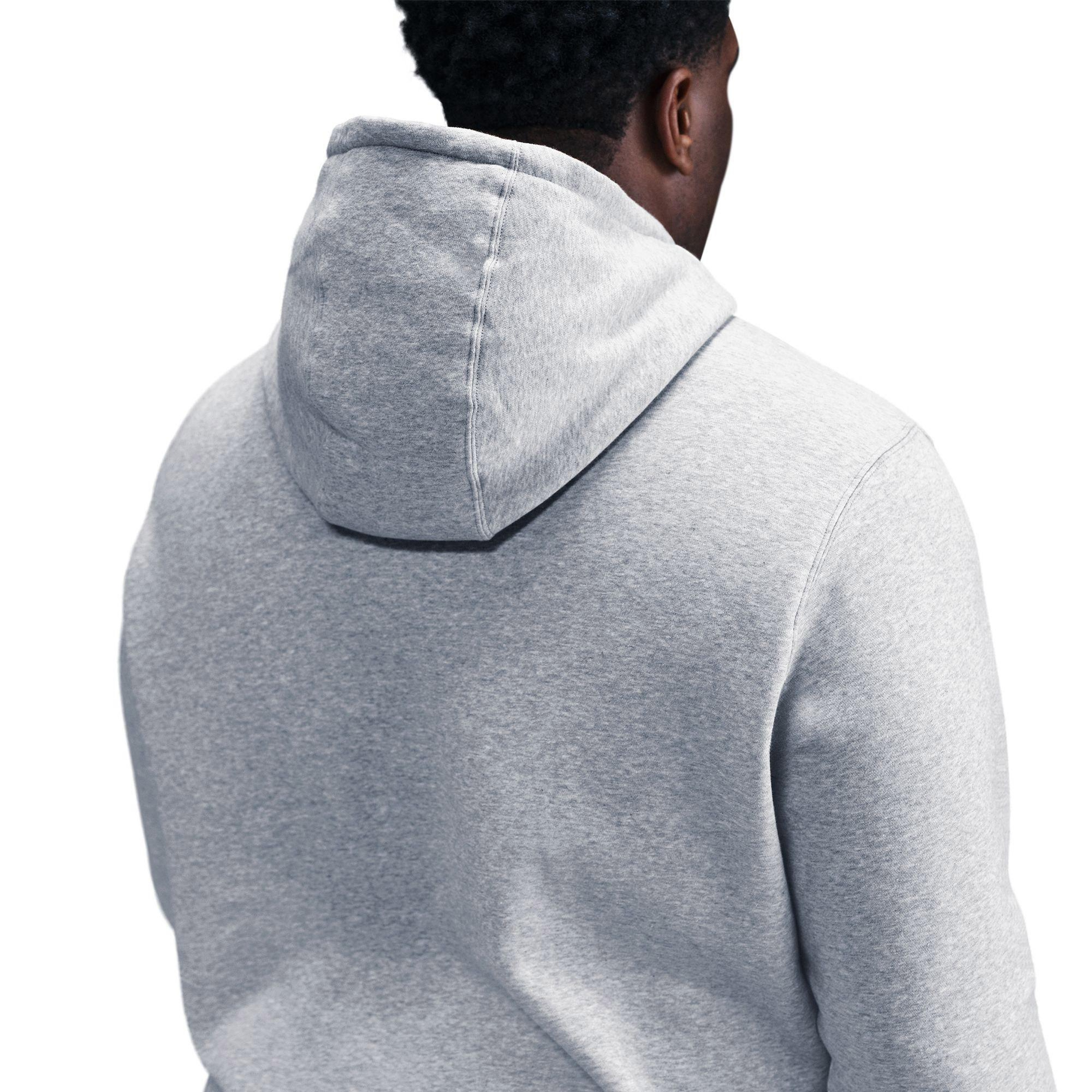 Nike Club Pullover Fleece Erkek Gri Hoodie