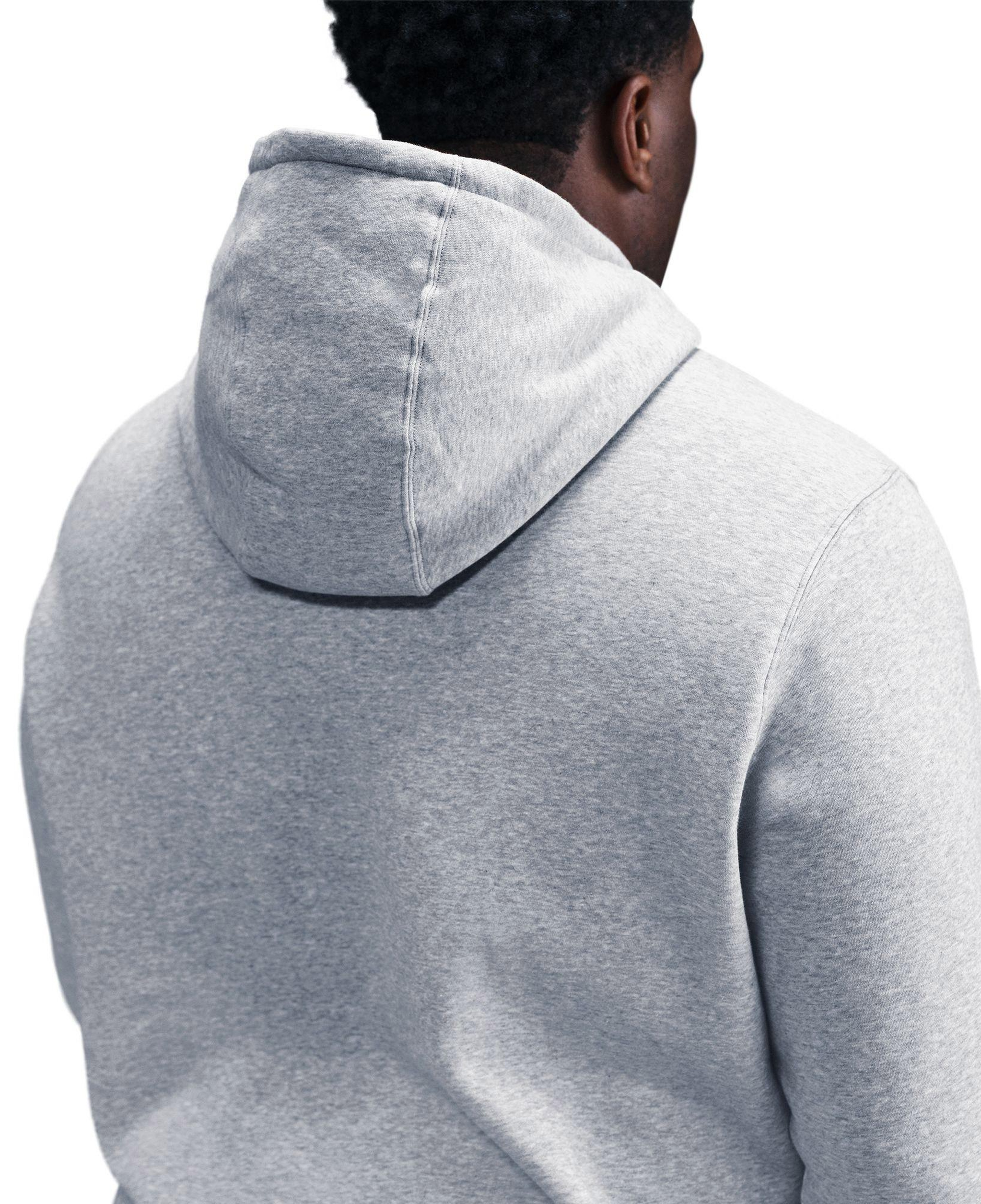 Nike Club Pullover Fleece Erkek Gri Hoodie