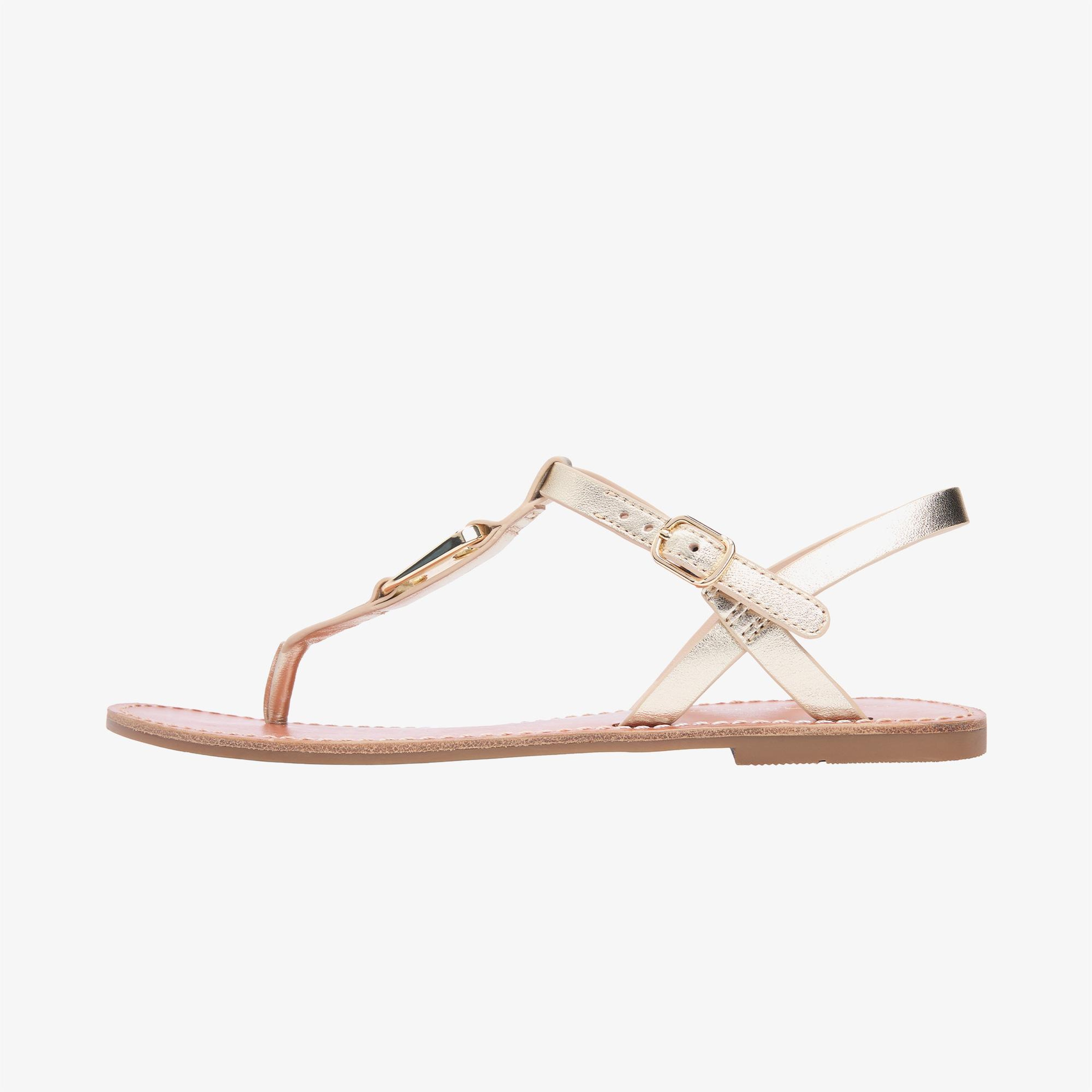 Tommy Hilfiger Leona Kadın Altın Sandalet