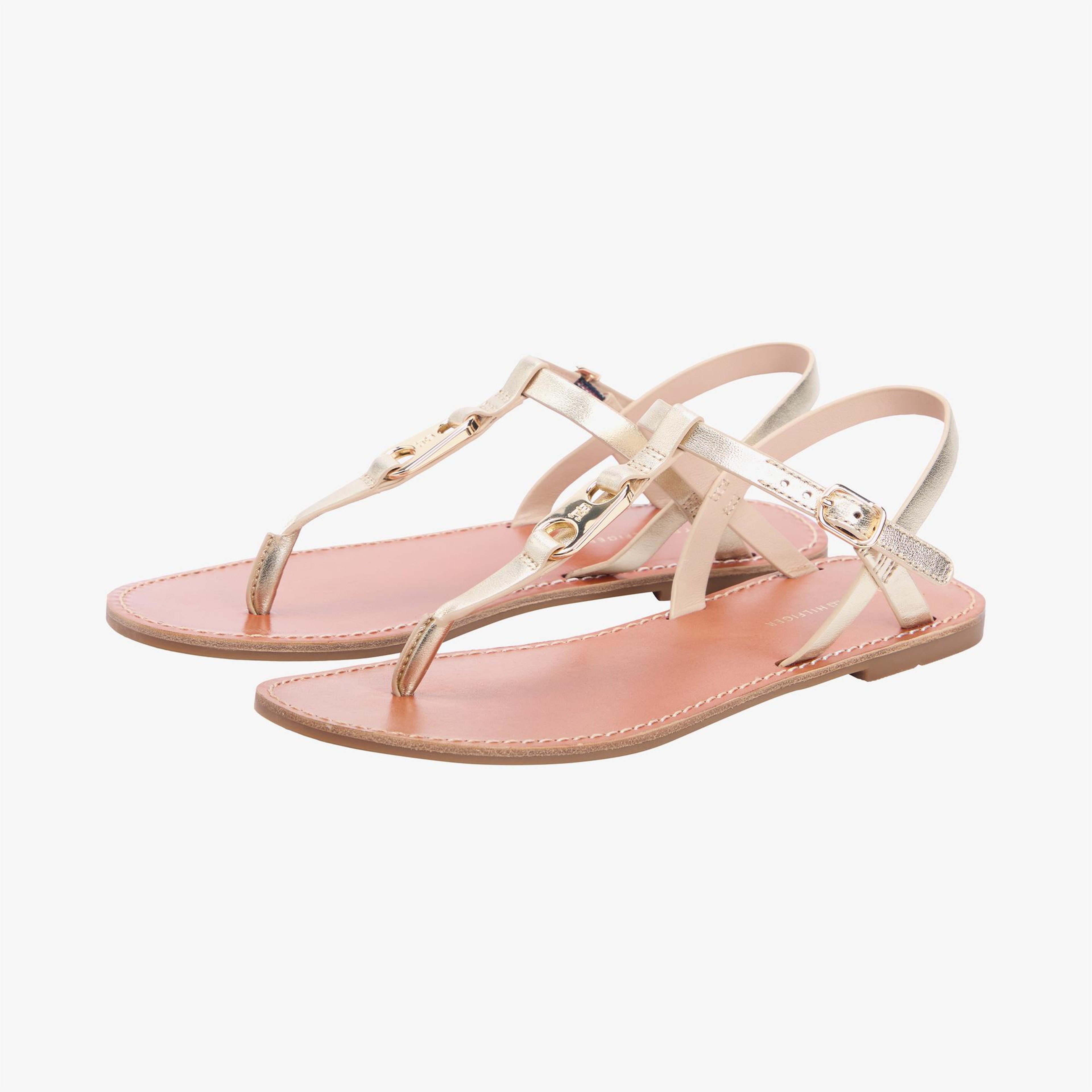 Tommy Hilfiger Leona Kadın Altın Sandalet