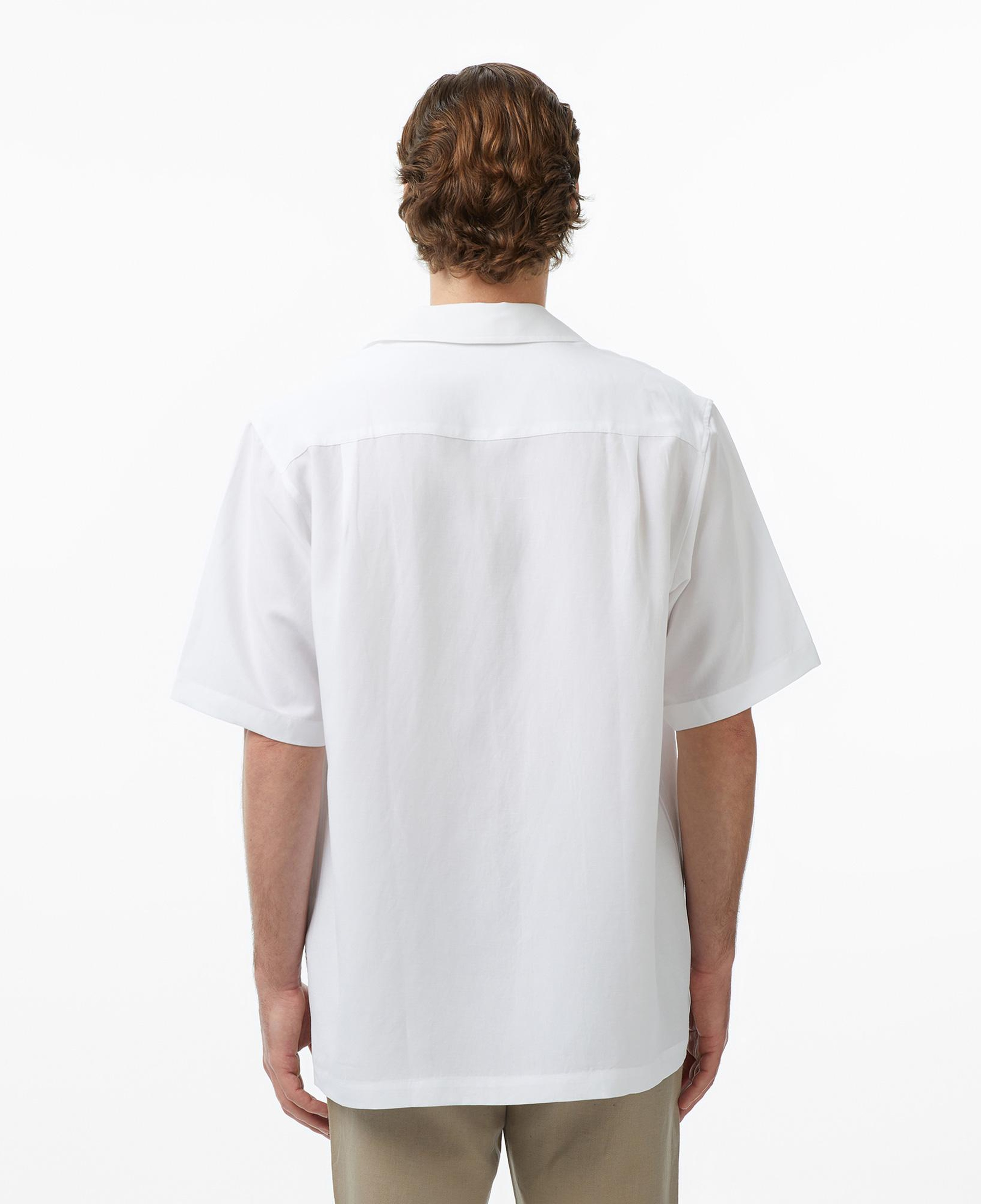 Guess Slub Keten Karışımlı Erkek Beyaz Gömlek