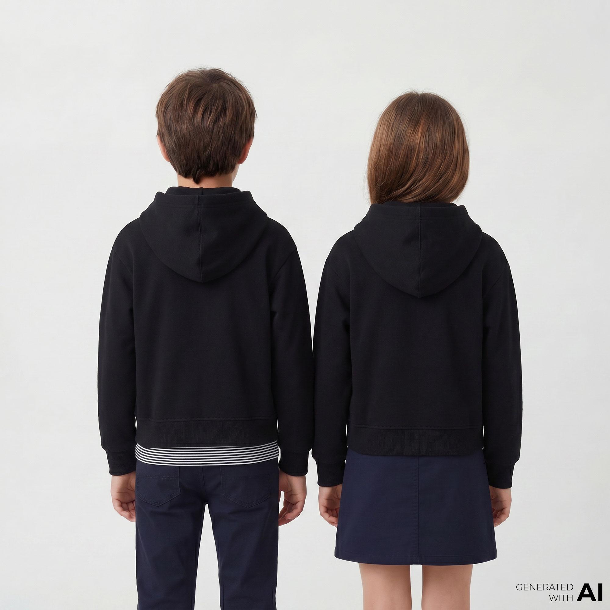 Converse Çocuk Siyah Hoodie