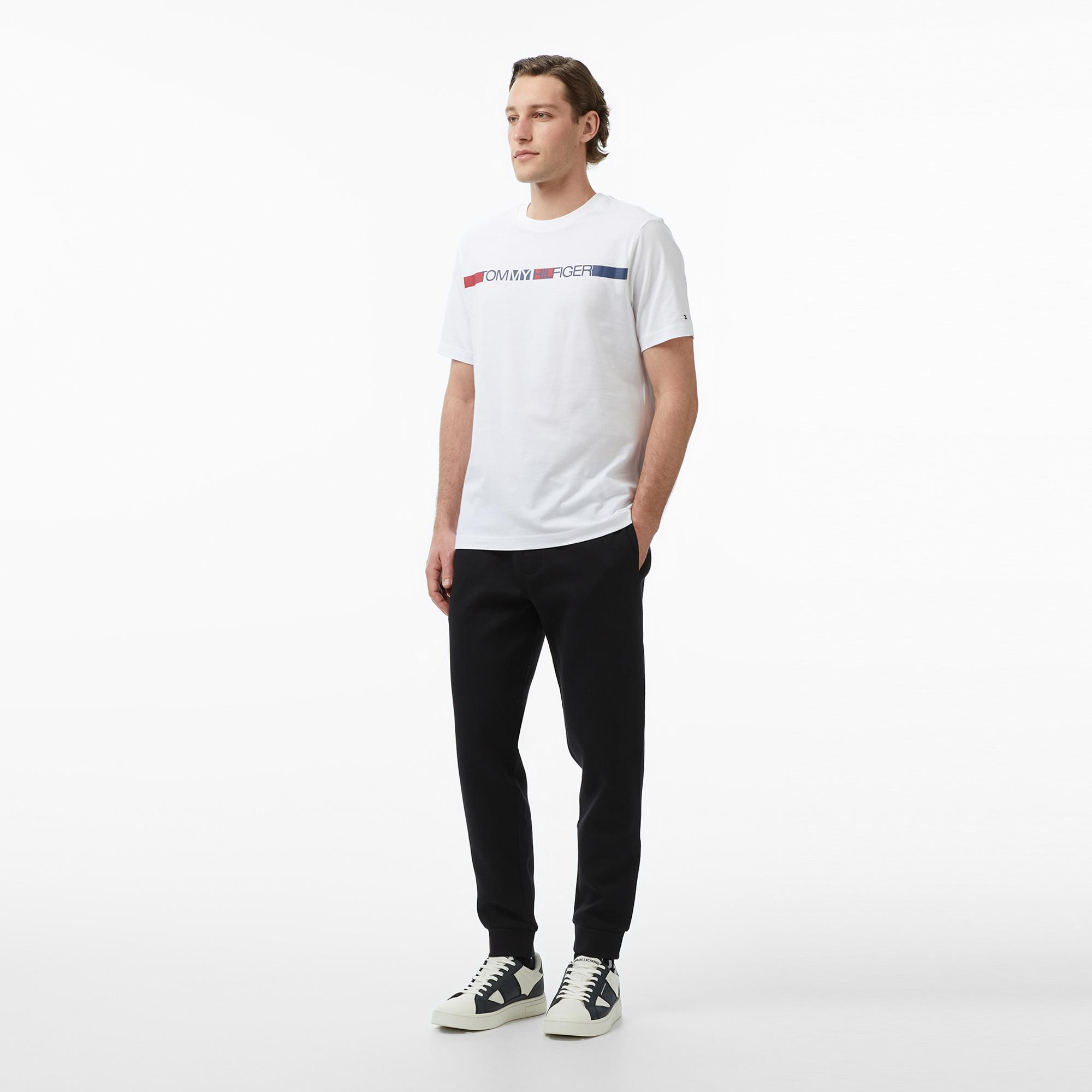 Tommy Hilfiger Brand Love Erkek Beyaz T-Shirt