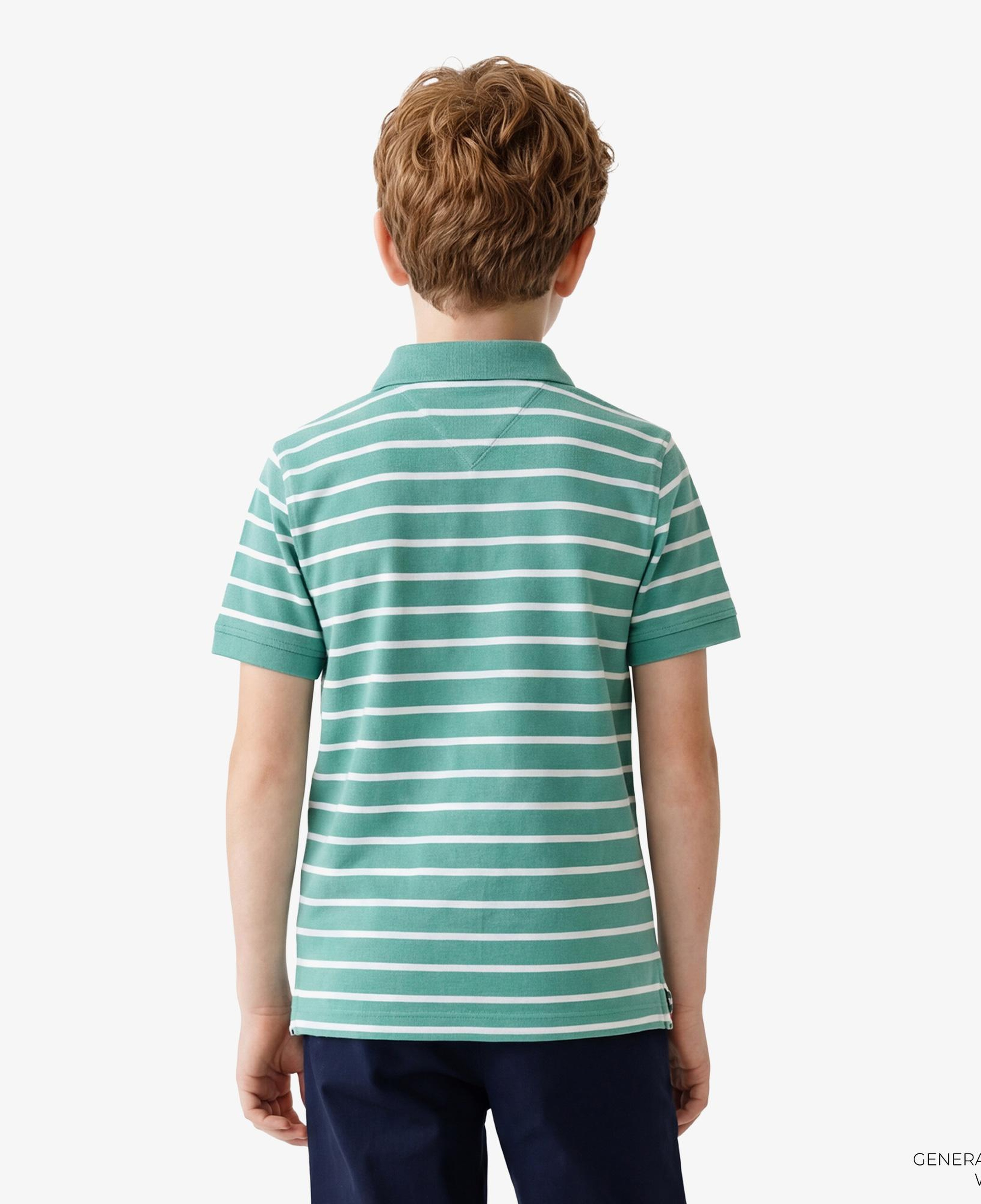 Tommy Hilfiger Essentials Çocuk Yeşil Polo Yaka T-Shirt