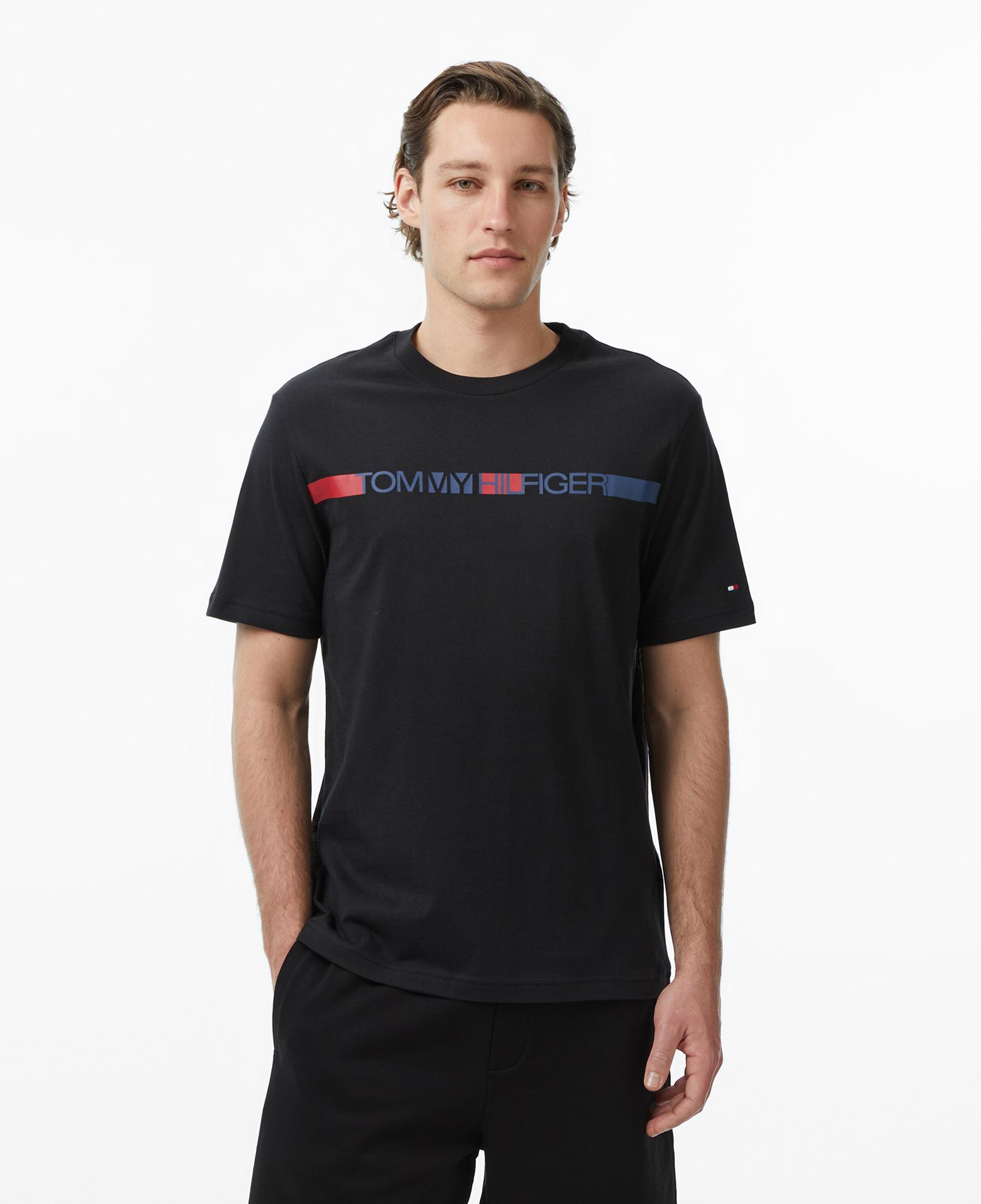 Tommy Hilfiger Brand Love Erkek Siyah T-Shirt