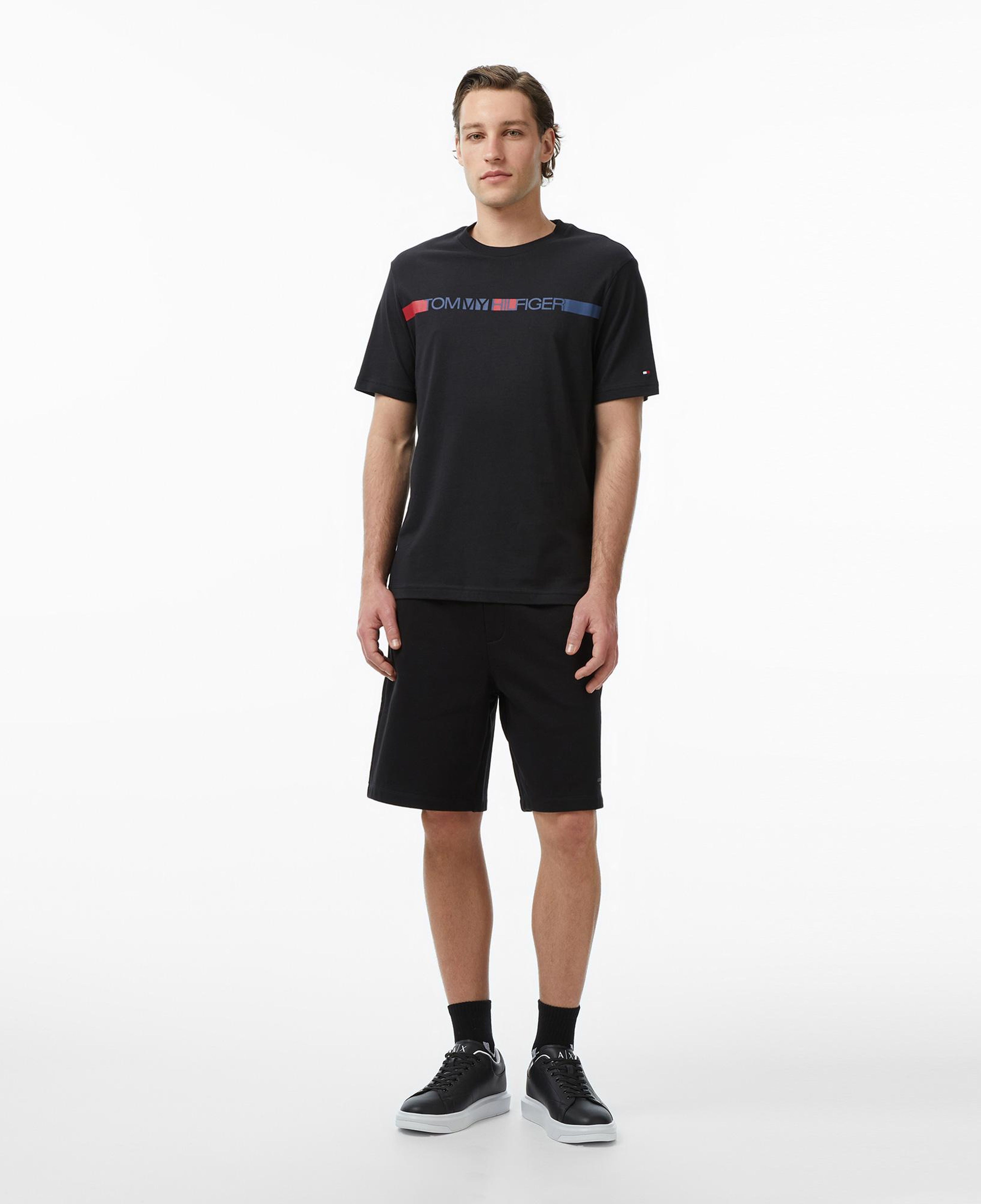 Tommy Hilfiger Brand Love Erkek Siyah T-Shirt