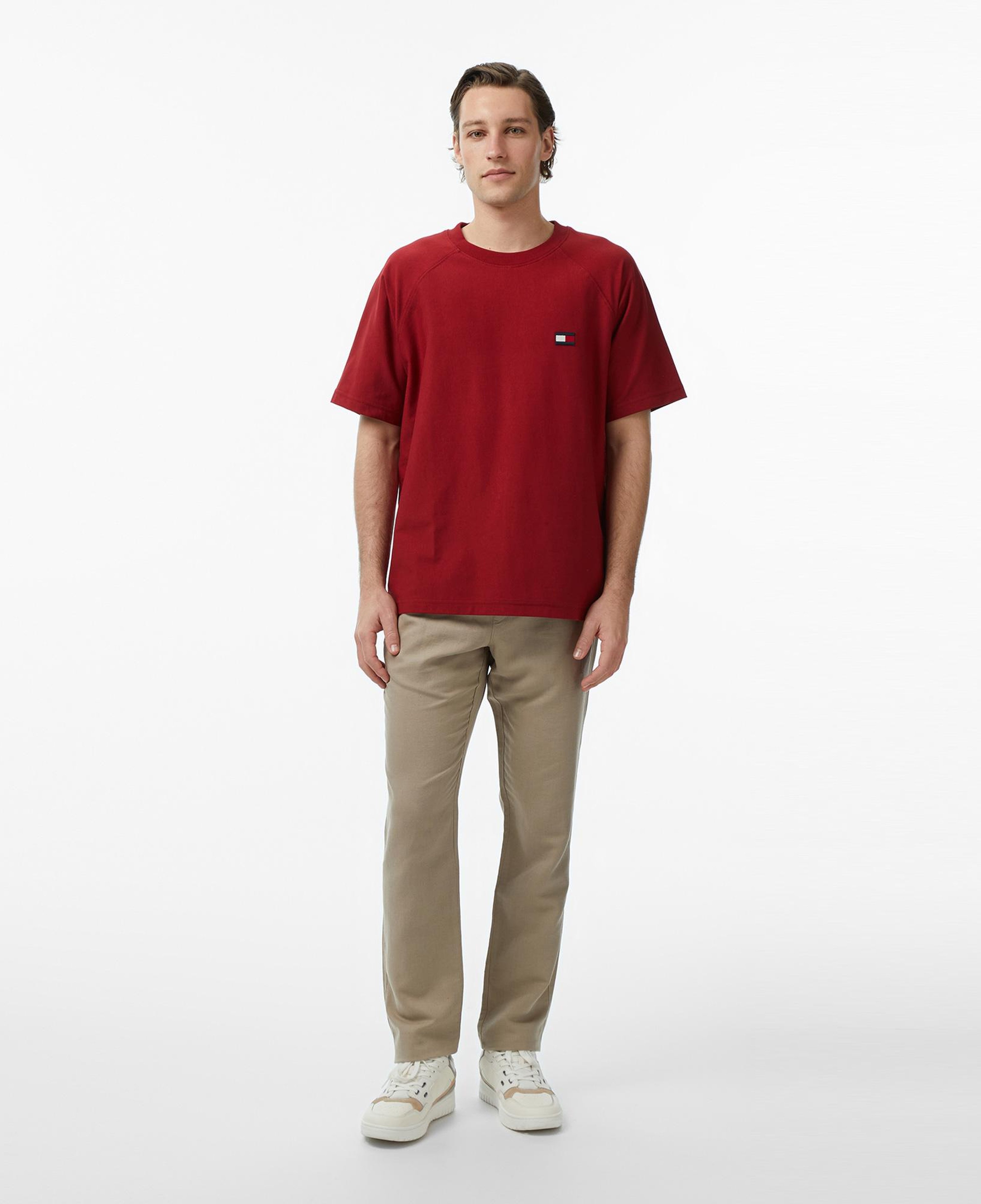 Tommy Hilfiger Brand Love Erkek Kırmızı T-Shirt