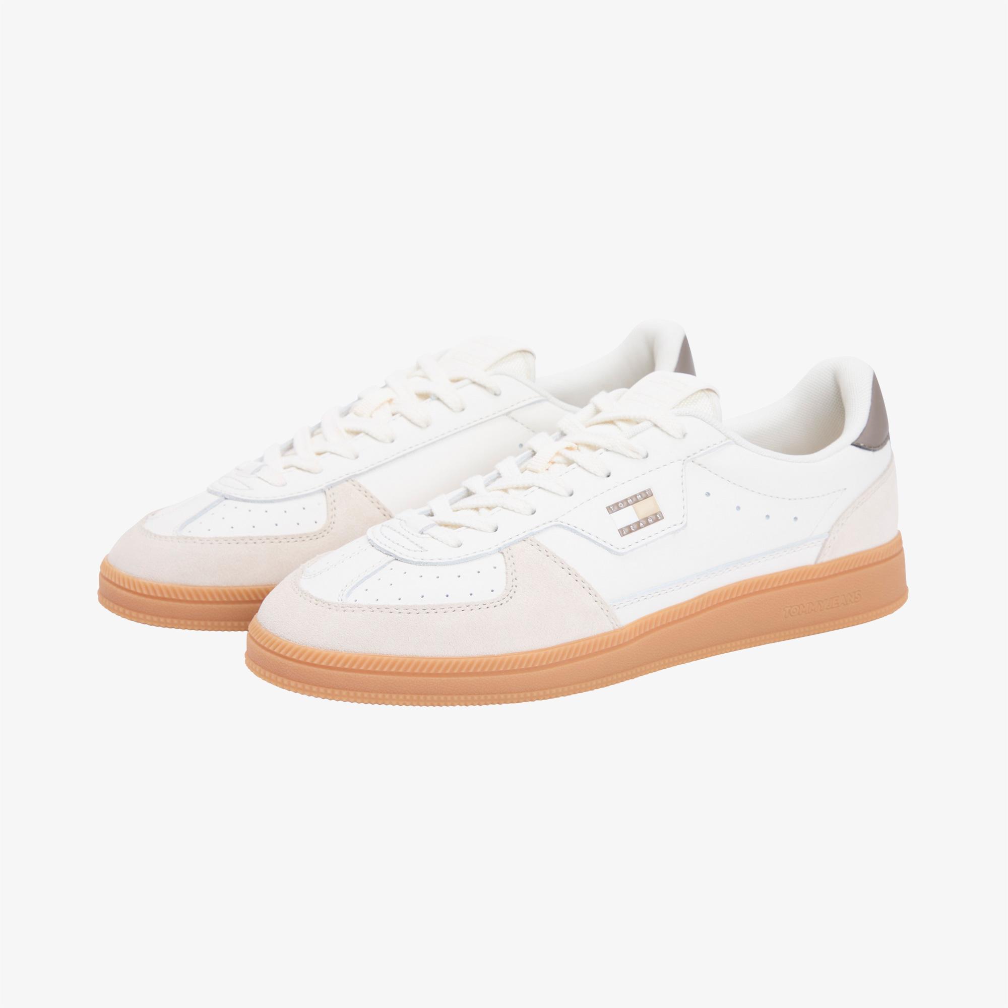 Tommy Hilfiger The Greenwich Erkek Krem Rengi Sneaker