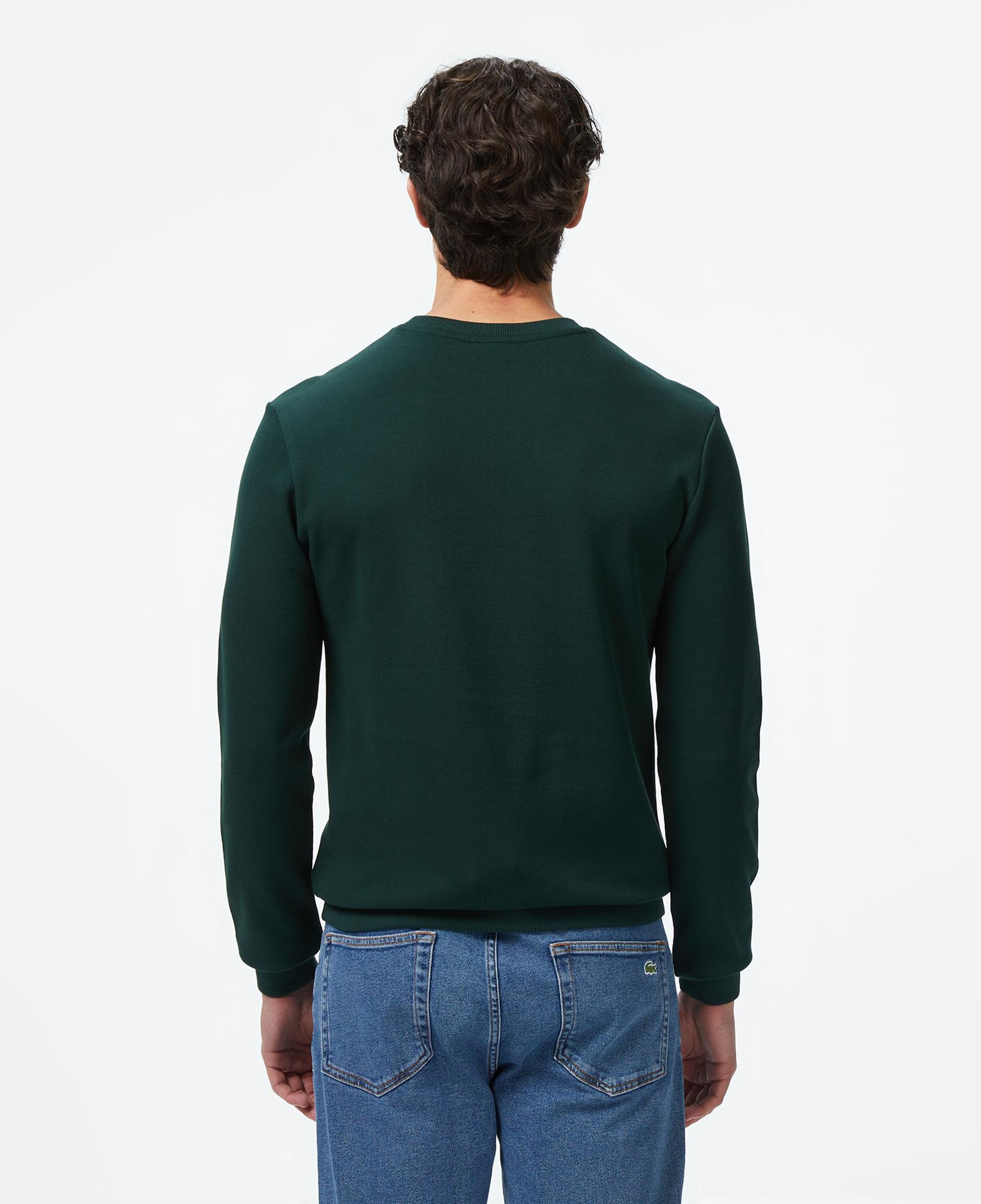 Lacoste Erkek Regular Fit Uzun Kollu Bisiklet Yaka Koyu Yeşil T-Shirt